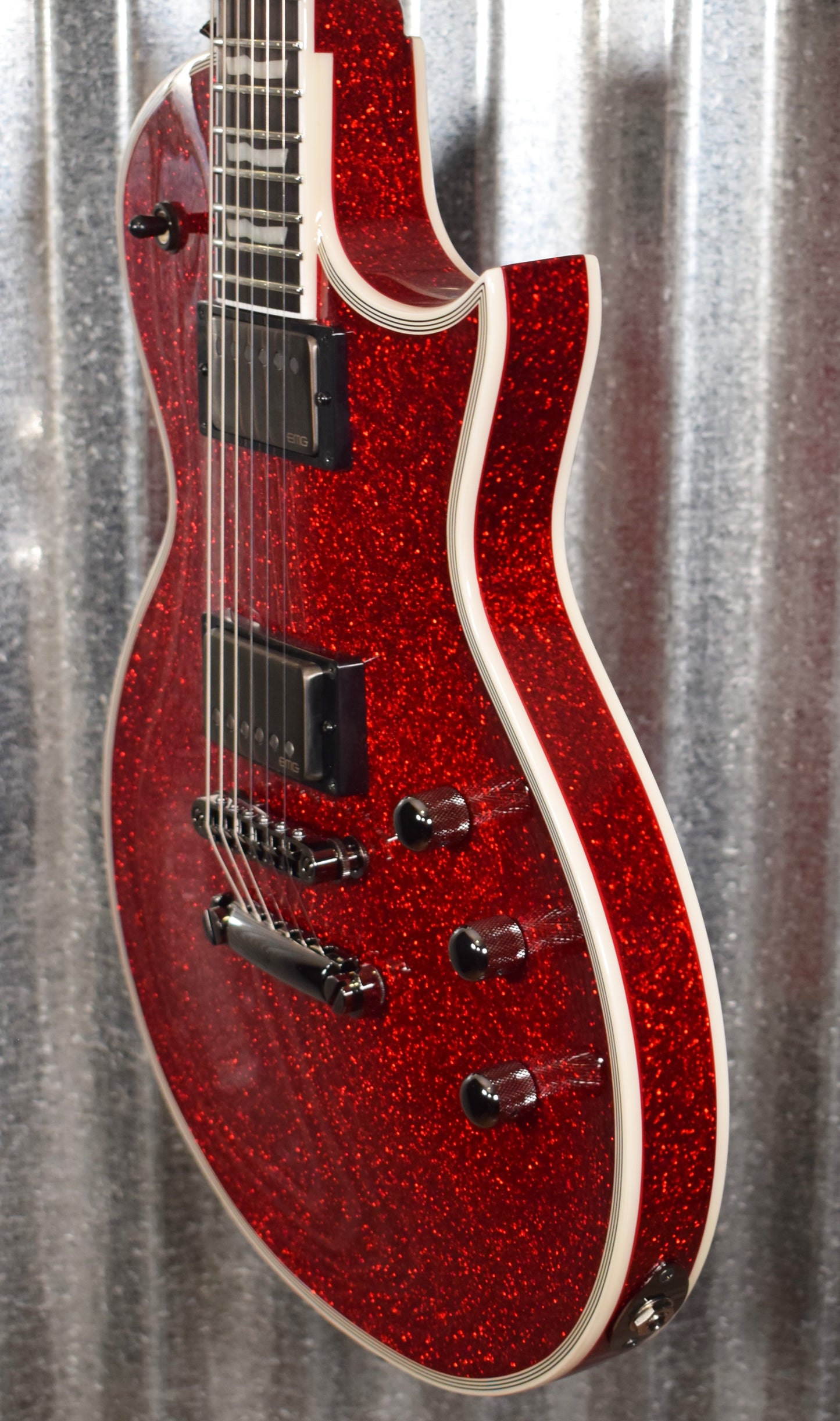 ESP E-II Eclipse DB Red Sparkle EMG Guitar & Case EIIECDBRSP Japan #ES0635193