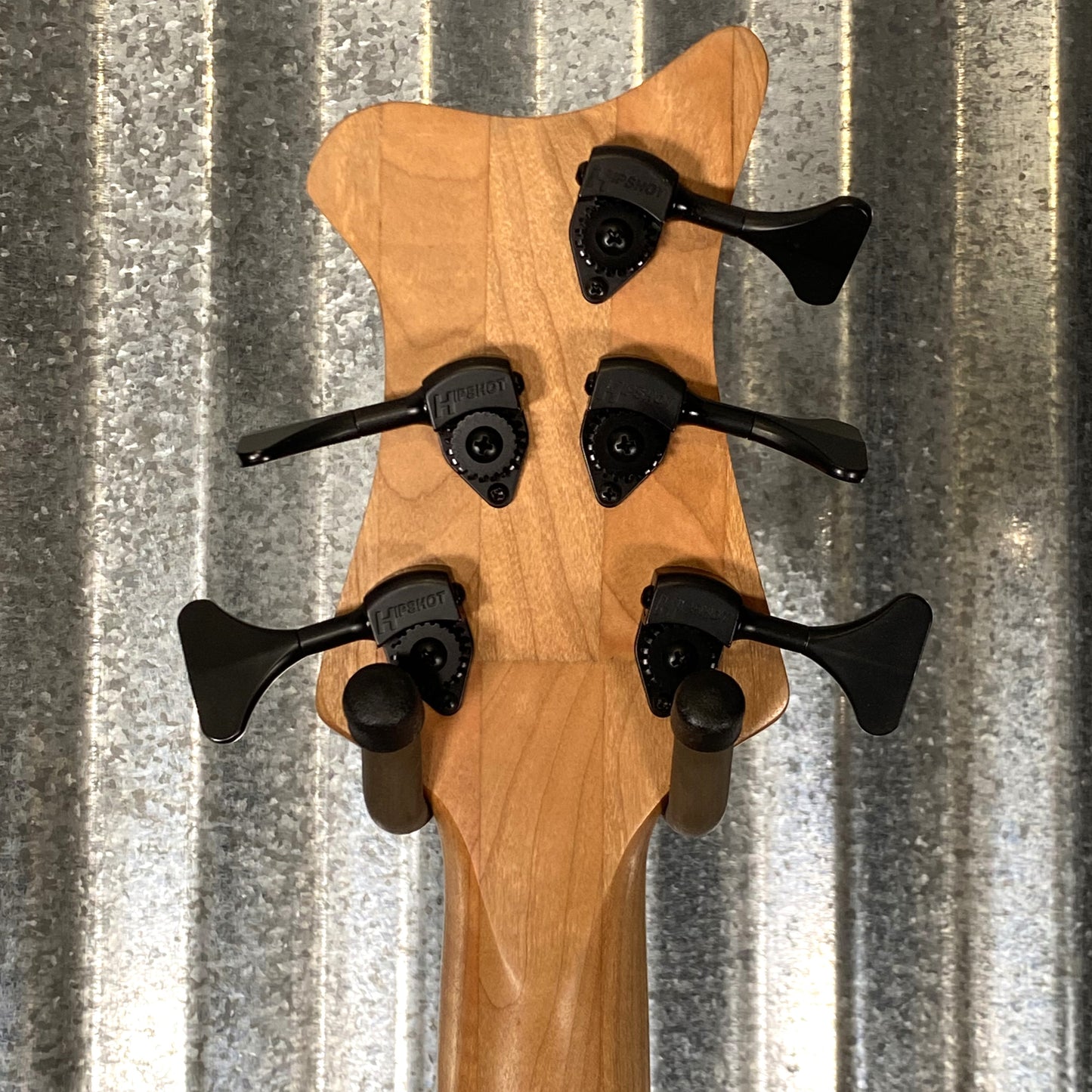 Tom Martinson Walnut Burl Yellow Resin EMG PJ 5 String Bass #23 Used