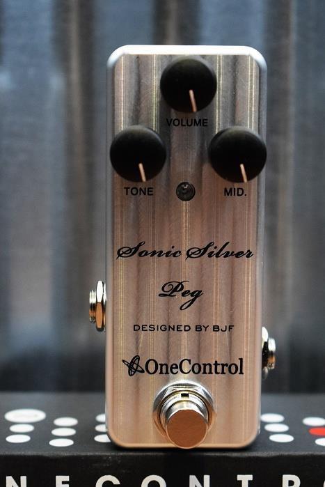 One Control Sonic Silver Peg BJF Series Bass Guitar Preamp Effect Pedal