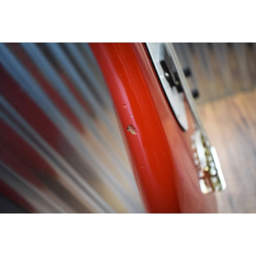 Cort Precision Single Pickup Maple Neck Red Body Electric Bass Guitar Used