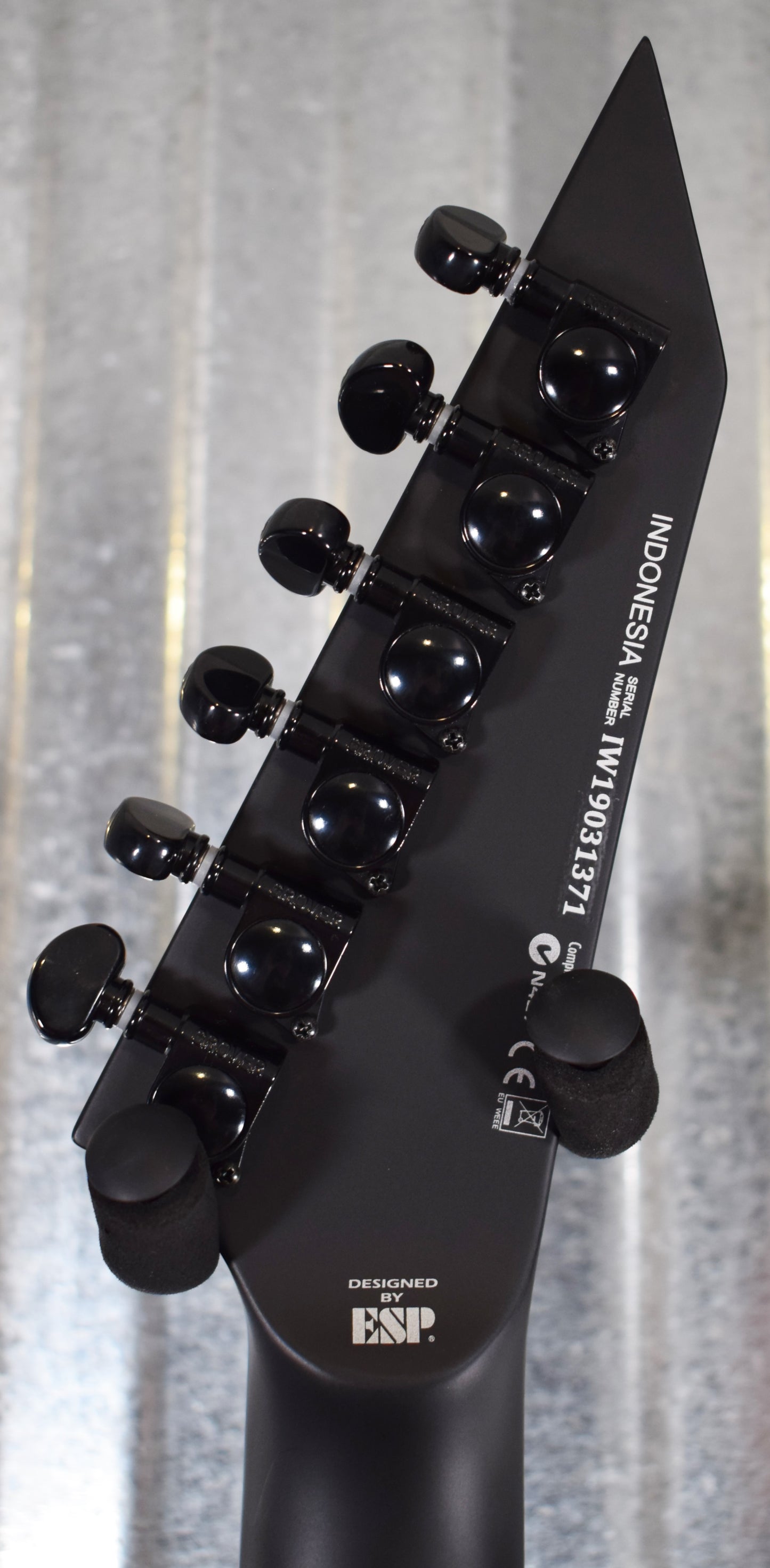 ESP LTD M Black Metal Satin Seymour Duncan Guitar MBKMBLKS #1371 B Stock