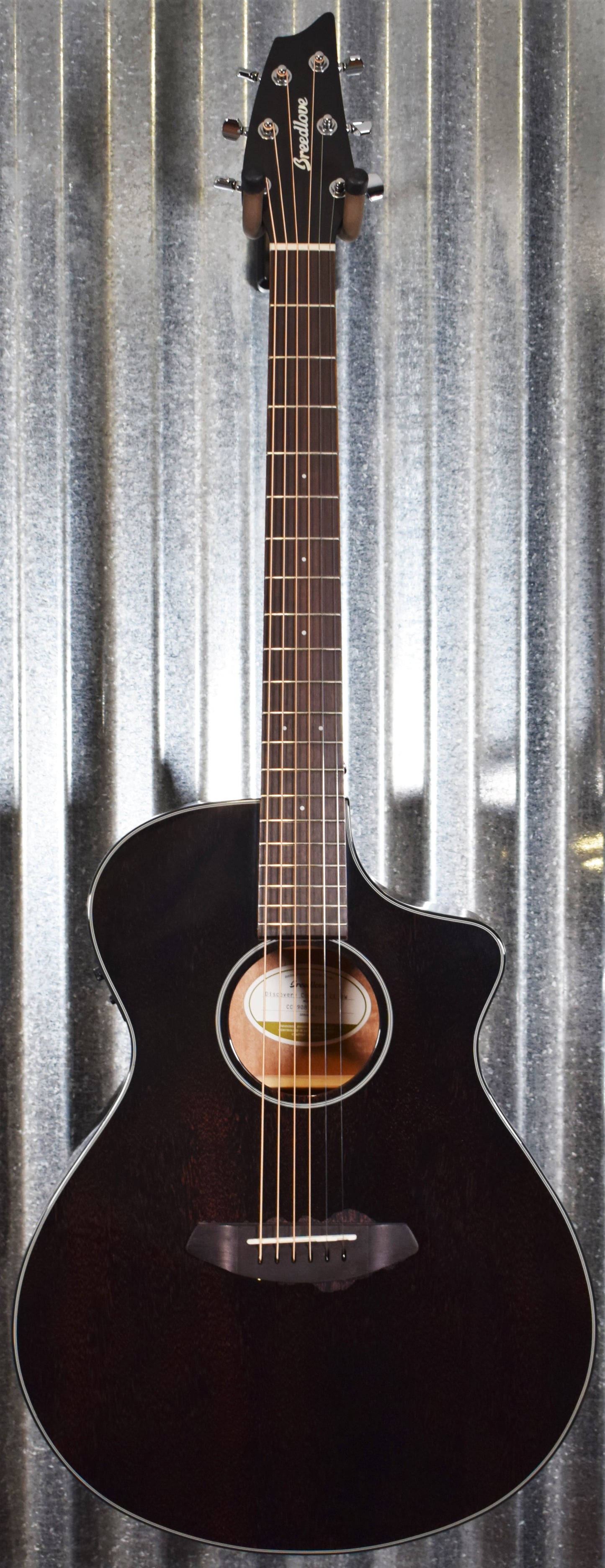 Breedlove Discovery Concert CE Black Widow Acoustic Electric Guitar Blem #7408