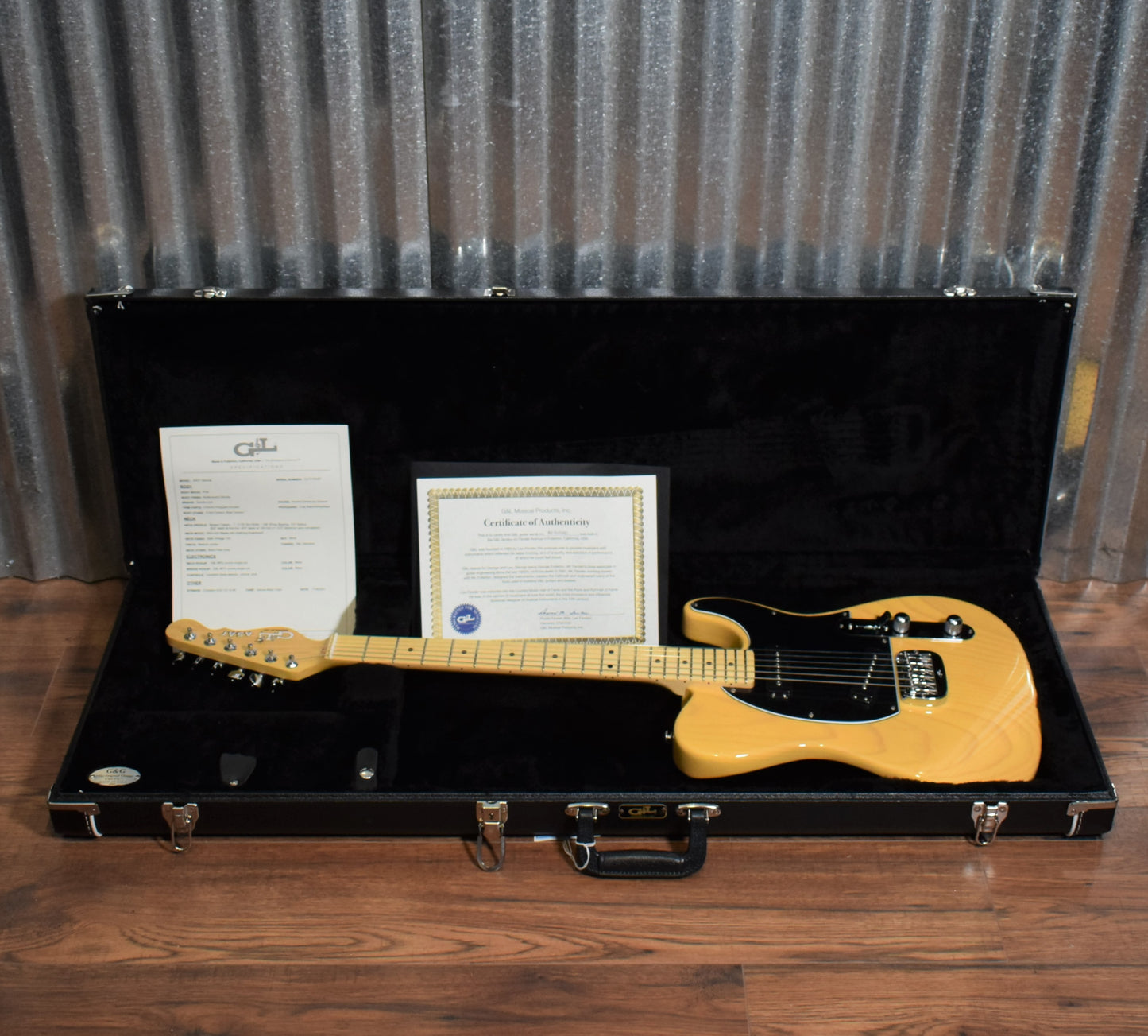 G&L USA ASAT Special Butterscotch Blonde Pine Maple Satin Neck Guitar & Case #5281