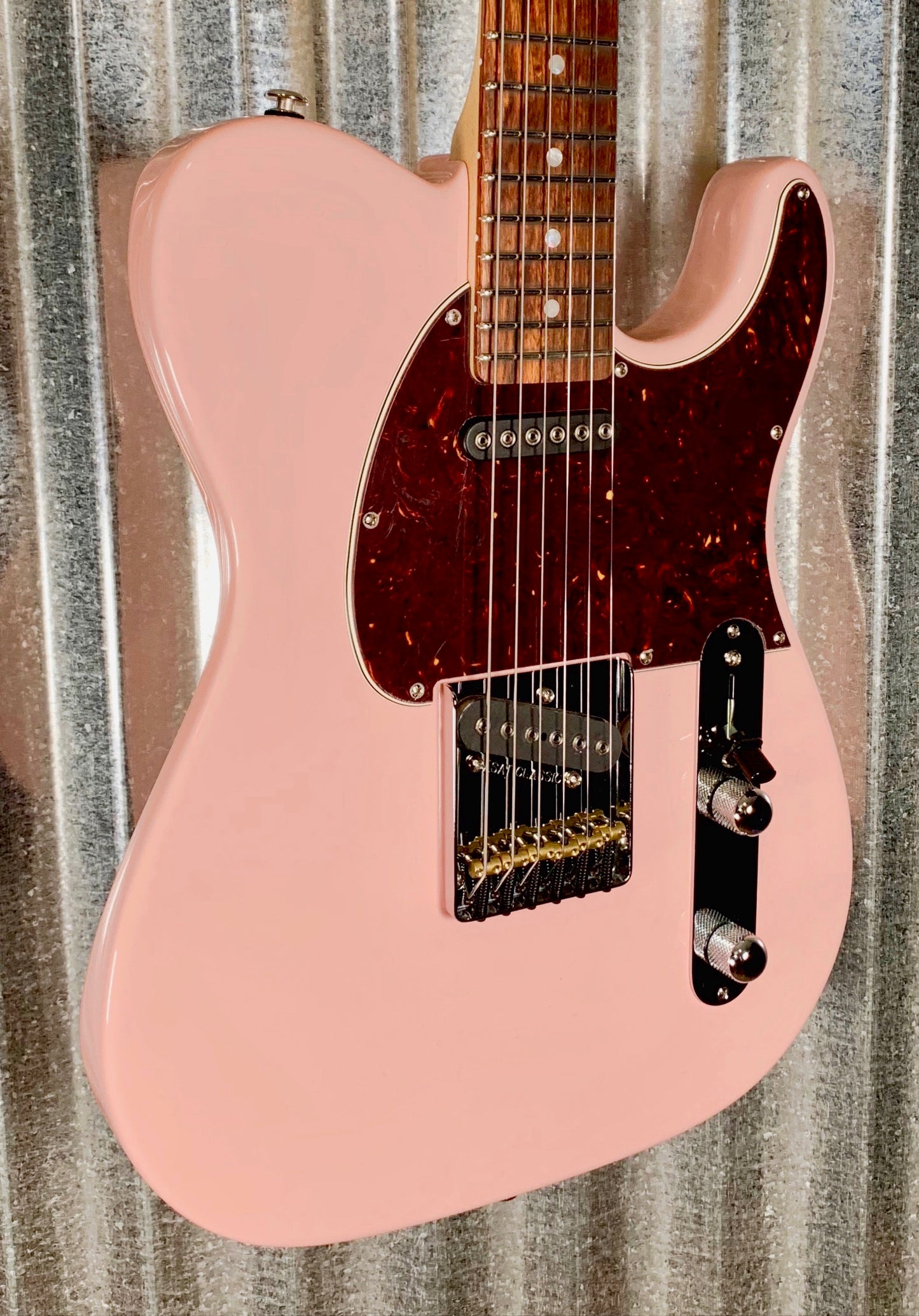 G&L USA Fullerton Custom ASAT Classic Shell Pink Guitar & Case 2019 #2112