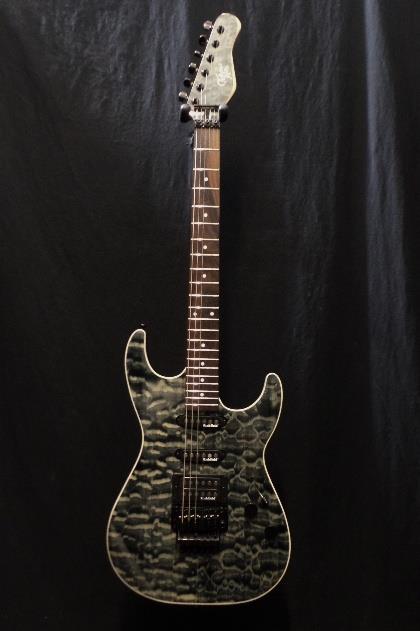 Michael Kelly 1964 Guitar Quilt Top Hint Black Floyd Rose Tremolo Blemish #2320