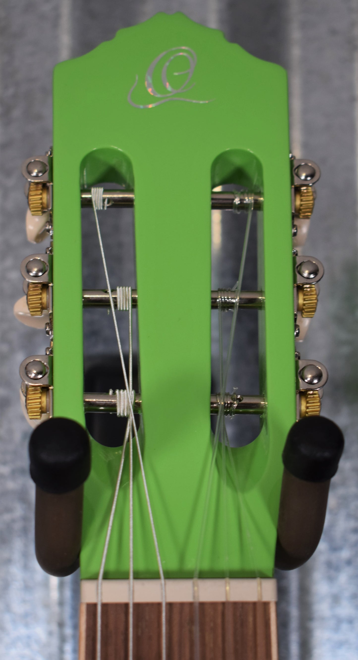 Ortega RGA-GAP Gaucho Nylon String Parlor Guitar Green Apple Guitar & Bag #0011