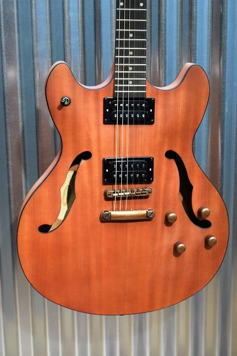 Washburn HB32DMK Distressed Matte Mahogony Semi Hollow Guitar & Case #008
