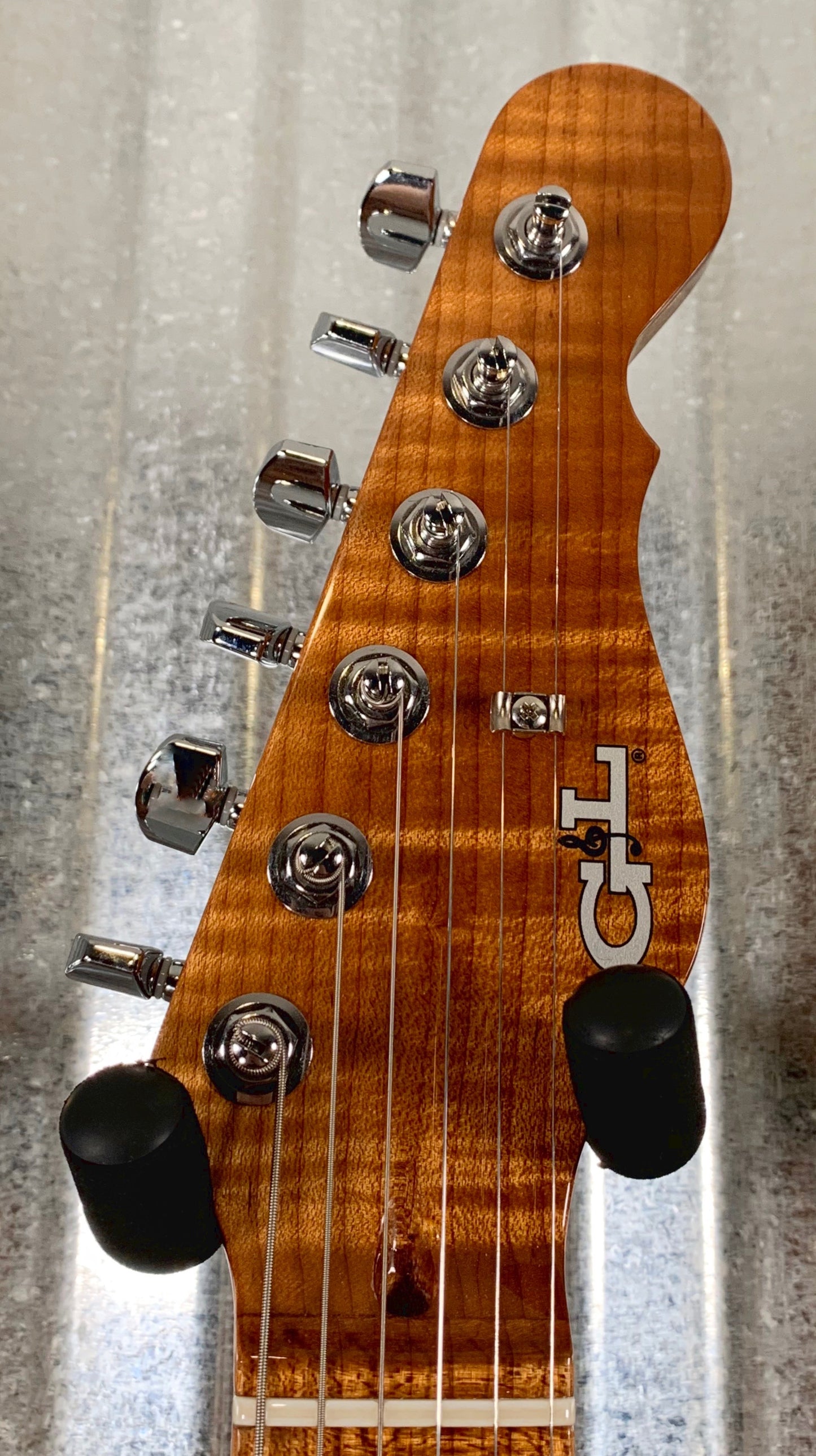G&L Guitars USA Custom Shop ASAT Z3 Whiskey Roasted Flame Neck Guitar & Case 2019 #1002