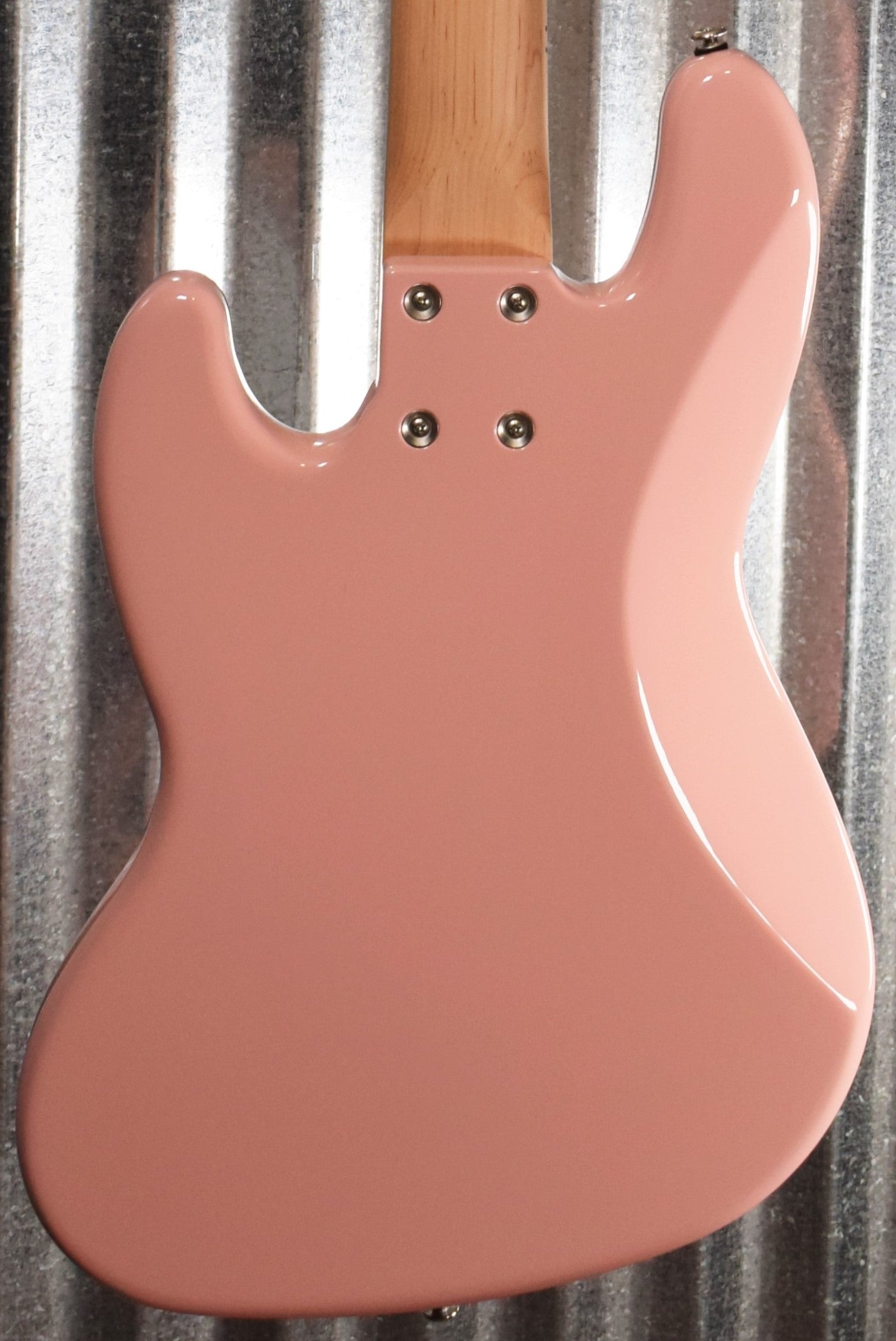 G&L USA JB-5 5 String Jazz Bass Shell Pink & Case 2020 JB5 #9111