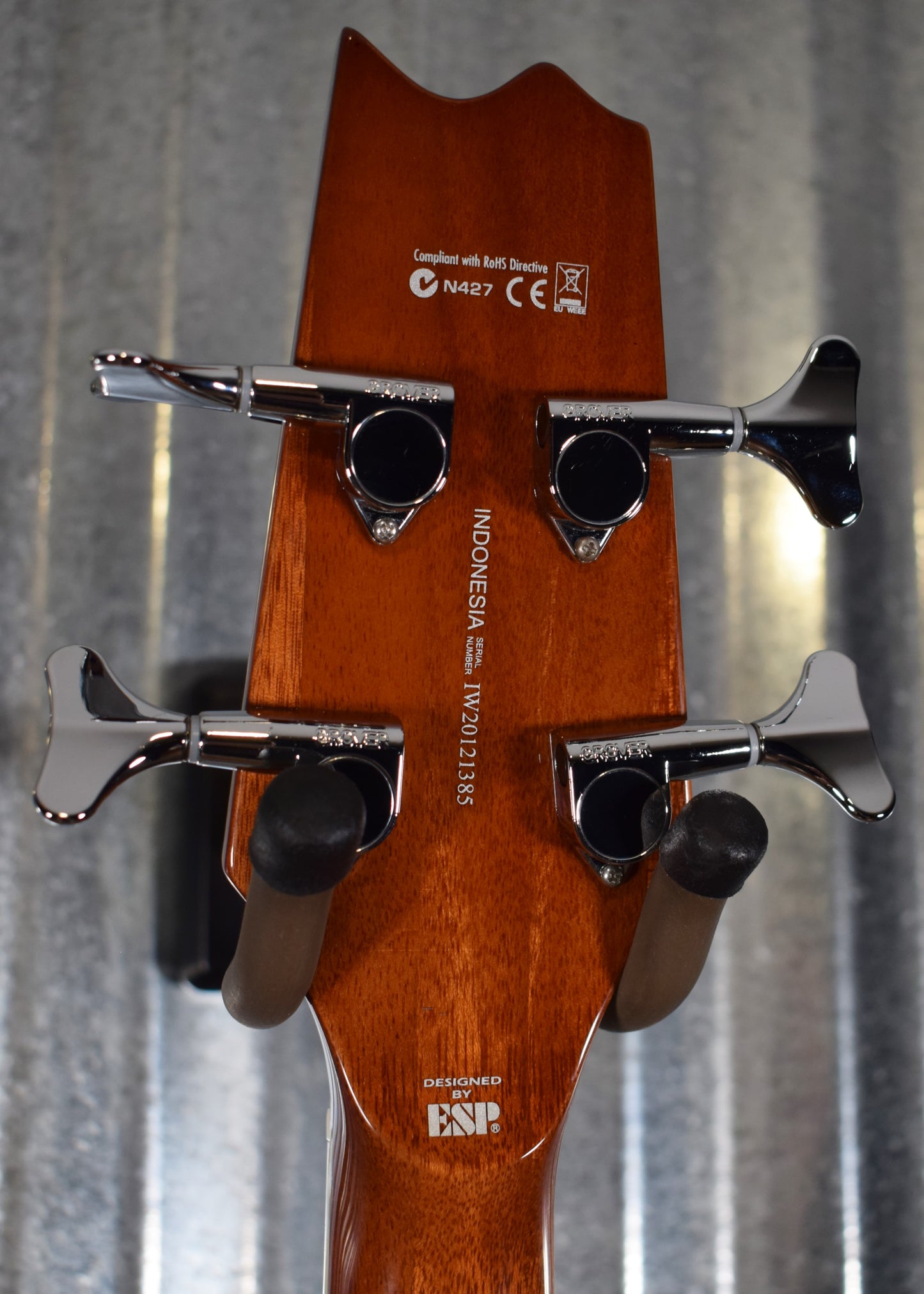 ESP LTD TL-4 Natural 4 String Thinline Acoustic Electric Bass & Case LTL4NAT #1385