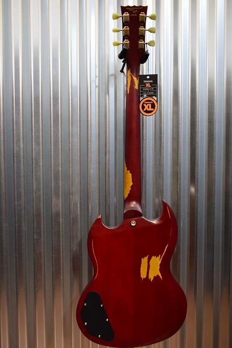VIntage Guitars Icon VS6MRCR Distressed Cherry Red Guitar & Case #226