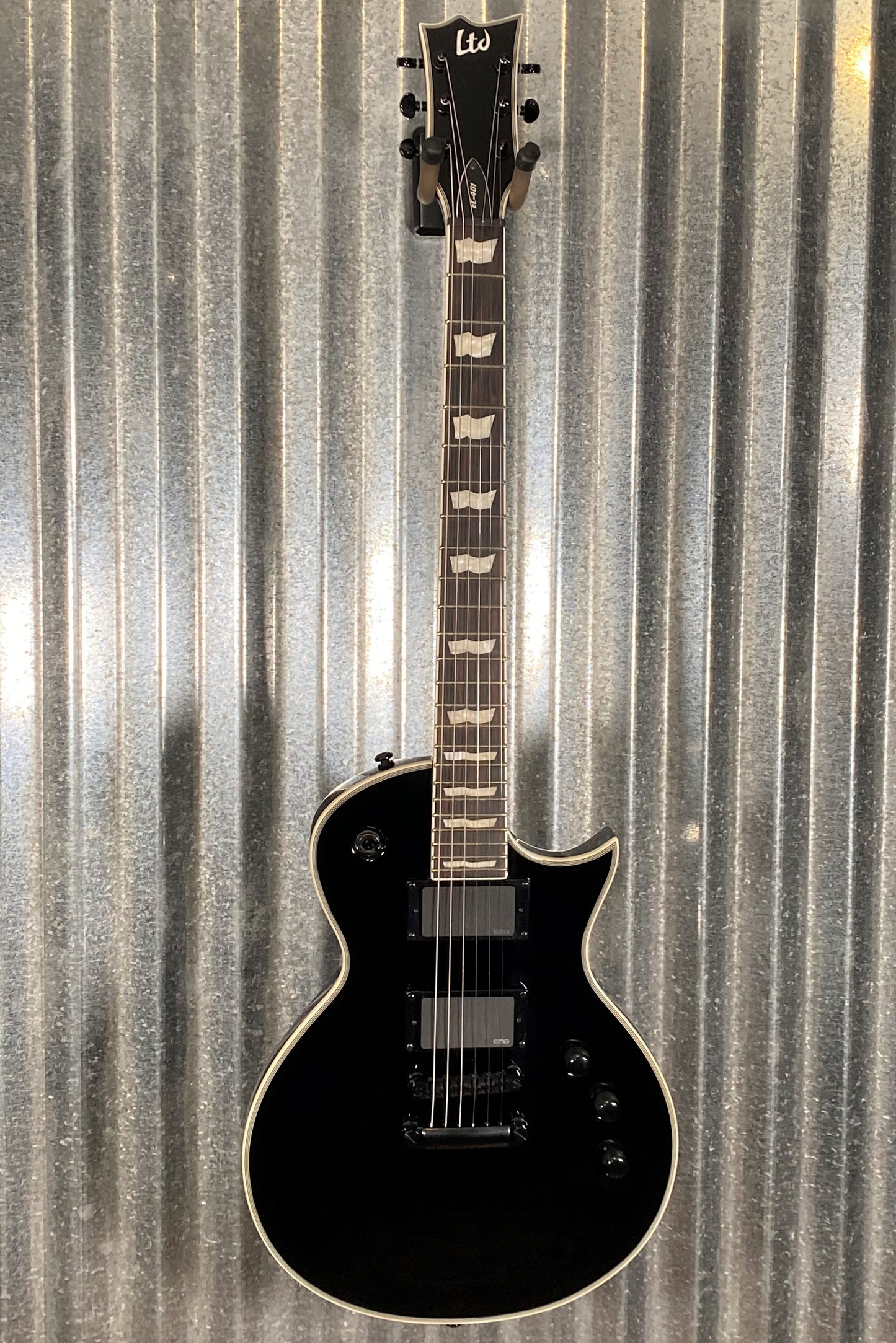 ESP LTD EC-401 Eclipse EMG Black Guitar LEC401BLK #0995 Used