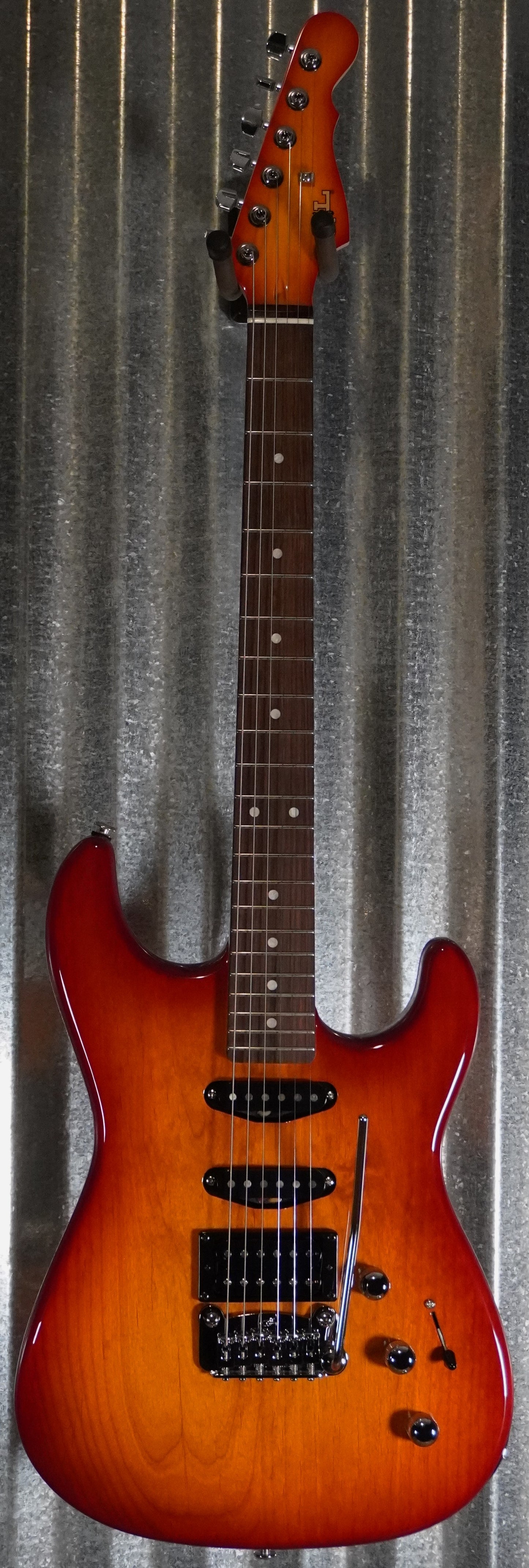 G&L USA Legacy RMC HSS Cherry Sunburst Rosewood Satin Neck Guitar & Case #6038