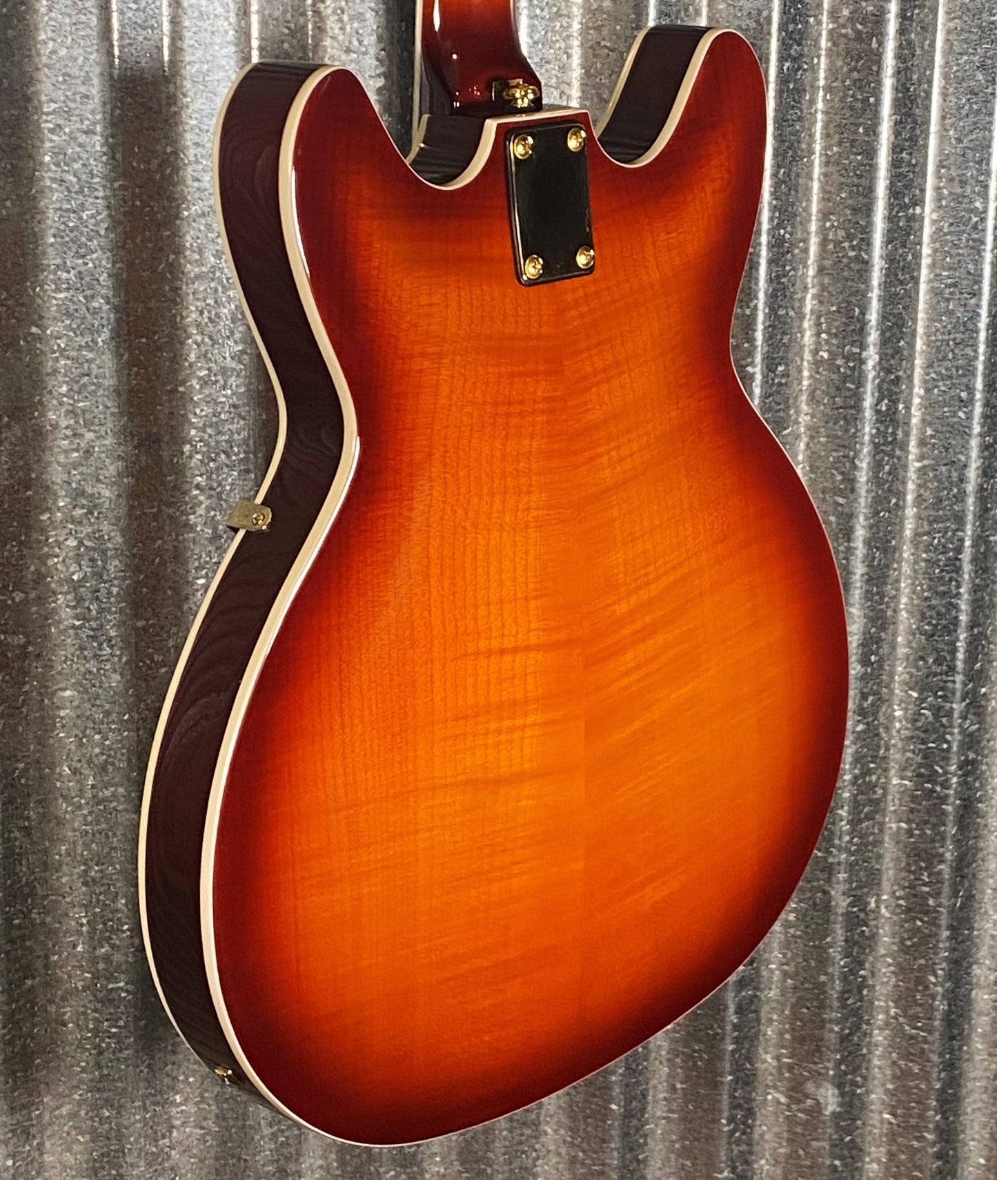 Hagstrom VIK67-G-VSB '67 Viking II Semi Hollow Vintage Sunburst Guitar #0141
