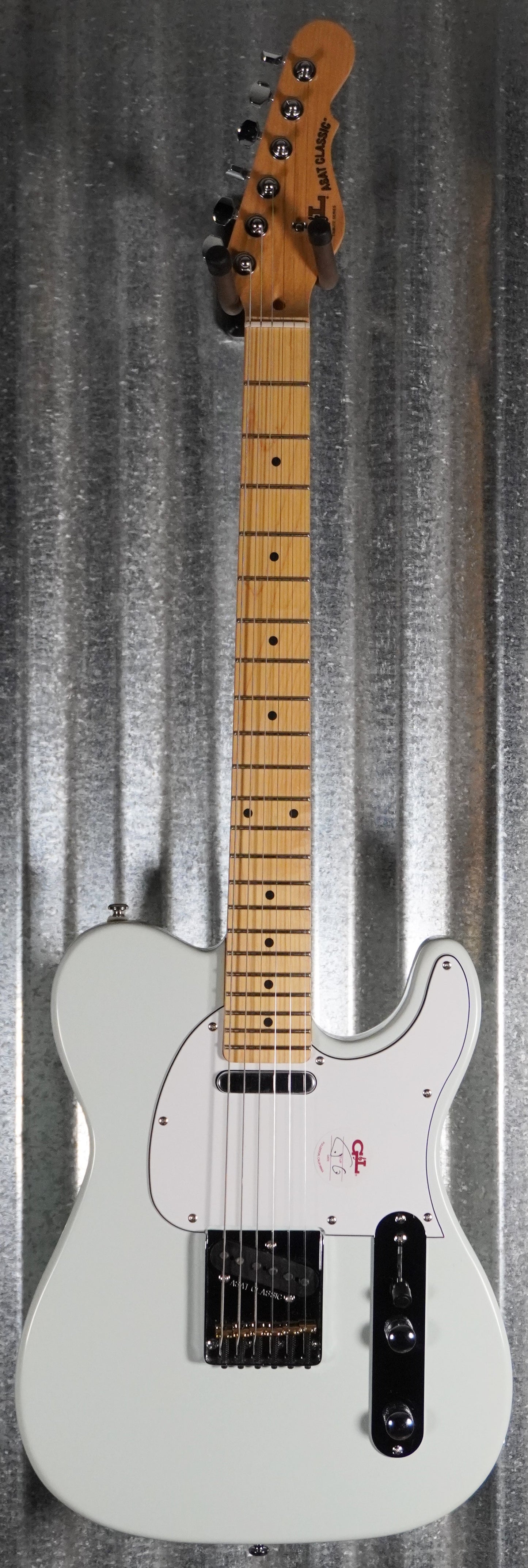 G&L Tribute ASAT Classic Sonic Blue Poplar Alnico Guitar #3544 Used