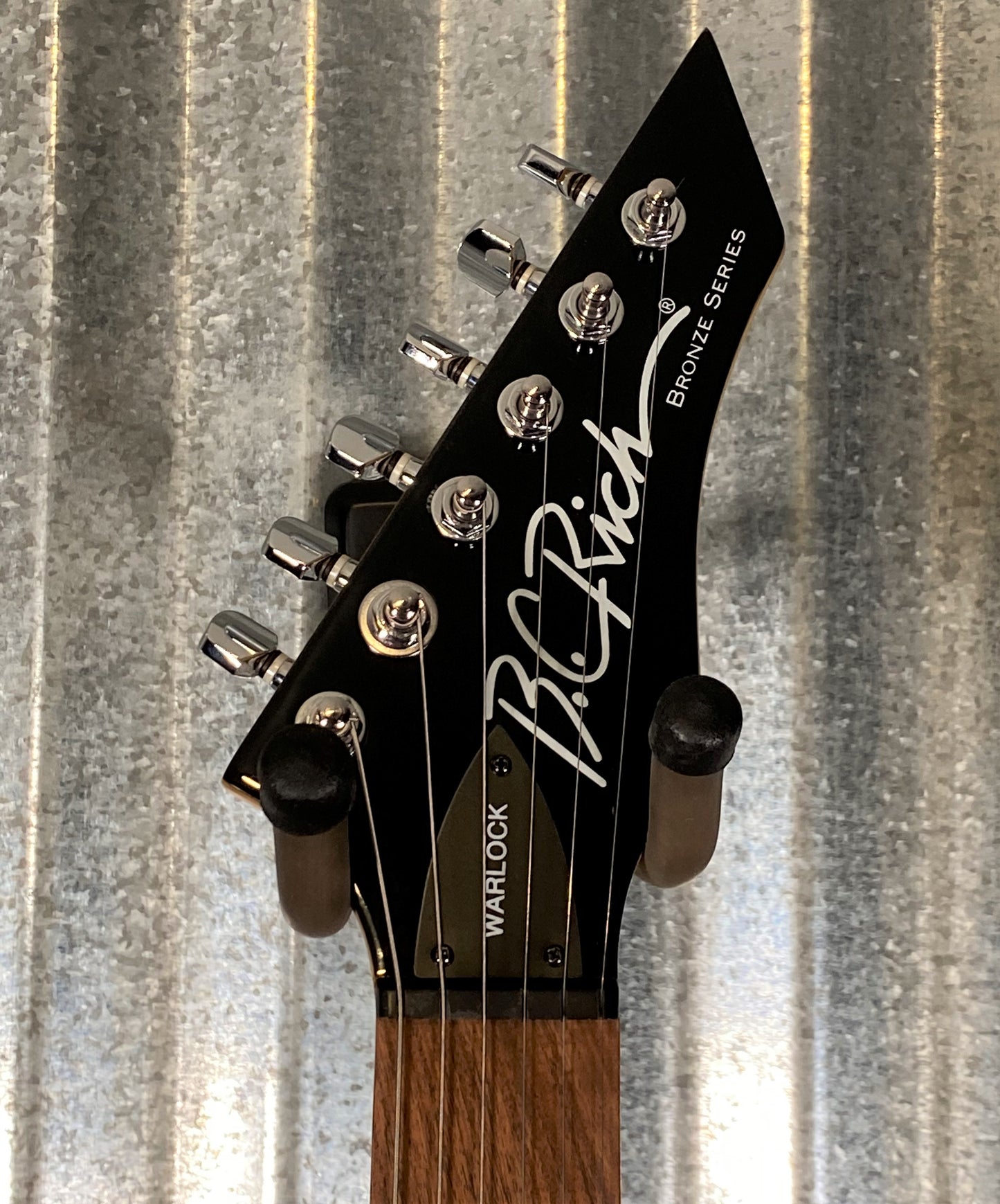 BC Rich Warlock Bronze Series Black Guitar & Bag #6239 Used