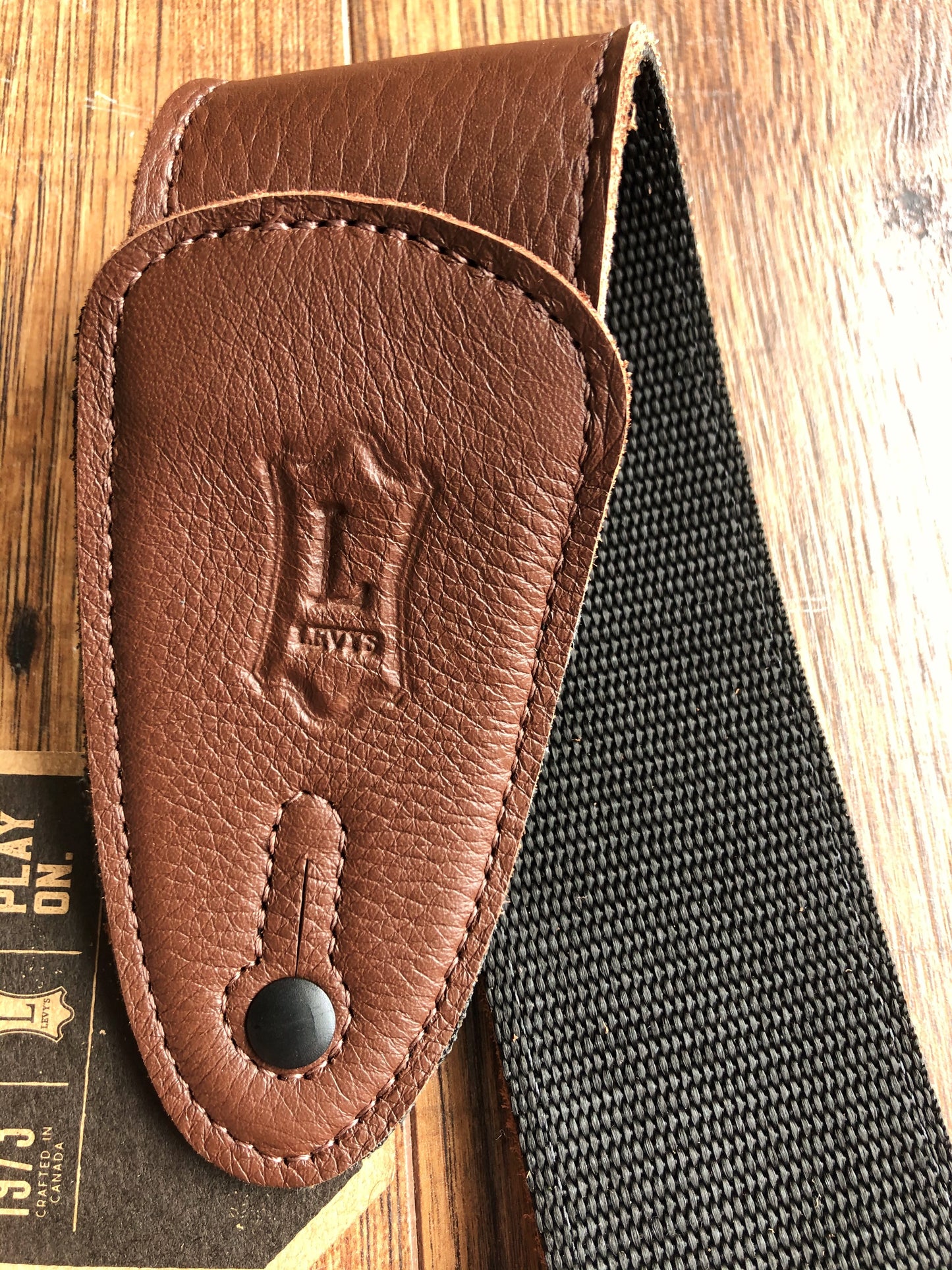 Levy's M7GP-BRN 2" Adjustable Garment Leather Guitar & Bass Strap Brown