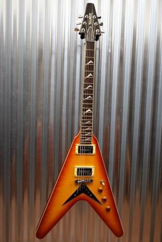 Hamer Vector Mahogany Flying V Cherry Sunburst Electric Guitar & Hard Case #314