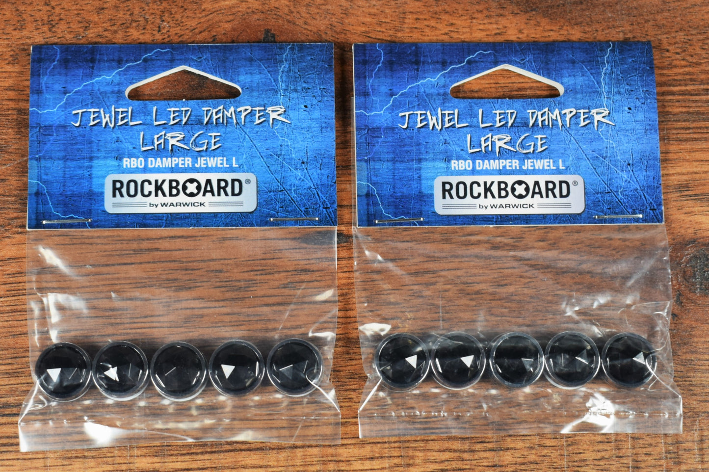 Warwick Rockboard Guitar Effect Pedal LED Damper Jewel Large 10.50mm Set of 10