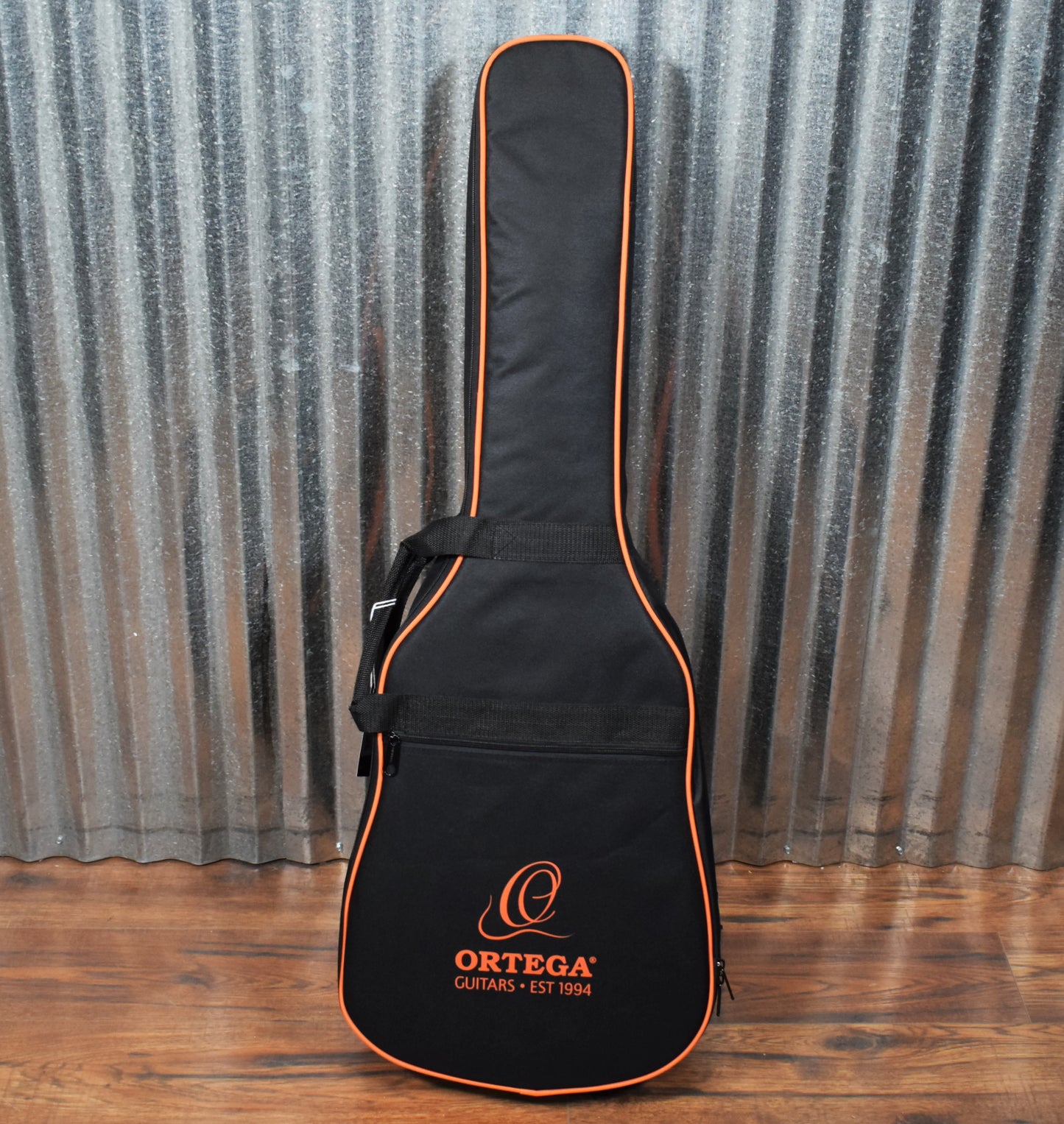 Ortega RGA-ORG Gaucho Nylon String Parlor Guitar Orange Guitar & Bag #0034