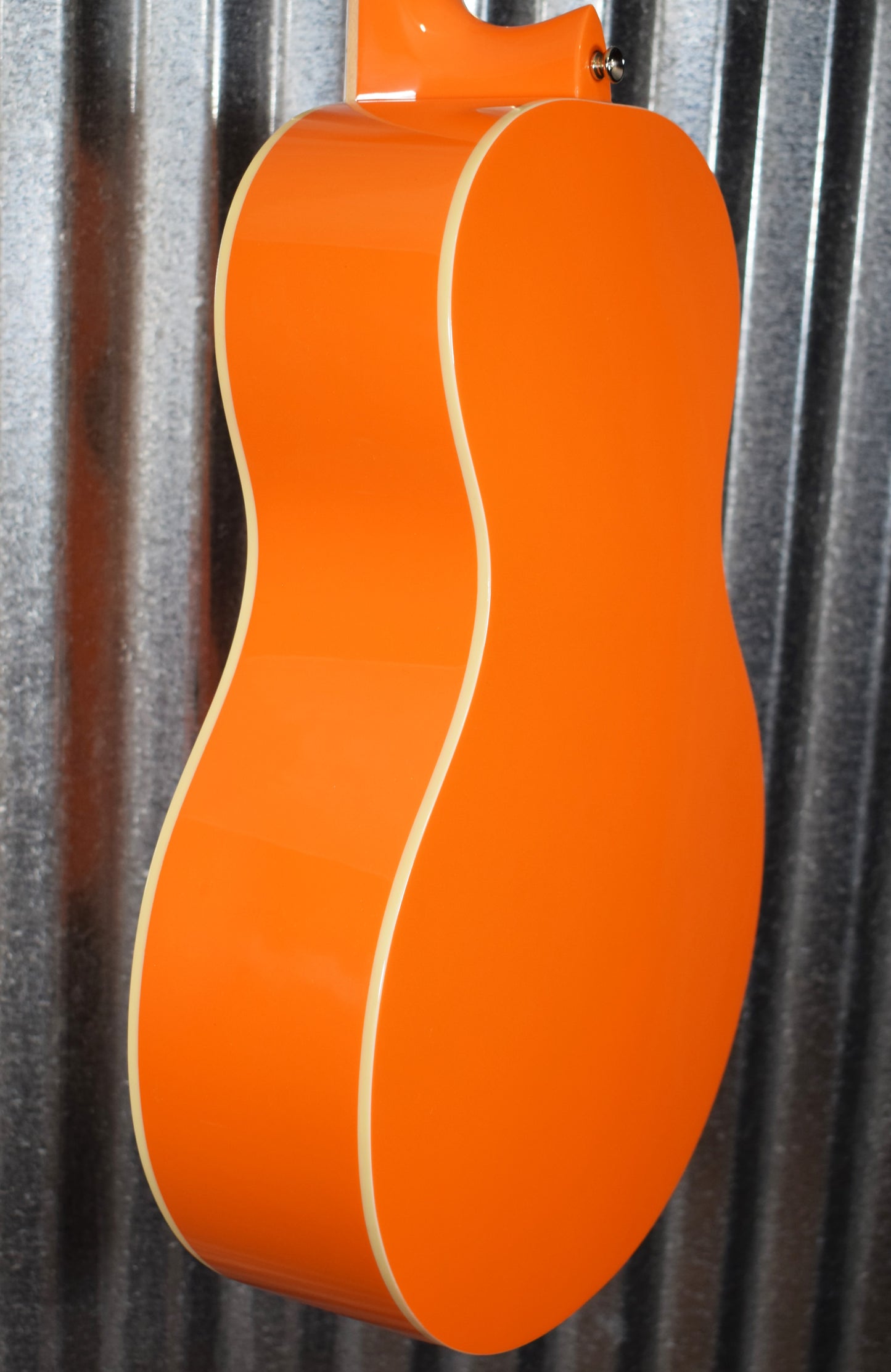 Ortega RGA-ORG Gaucho Nylon String Parlor Guitar Orange Guitar & Bag #0034