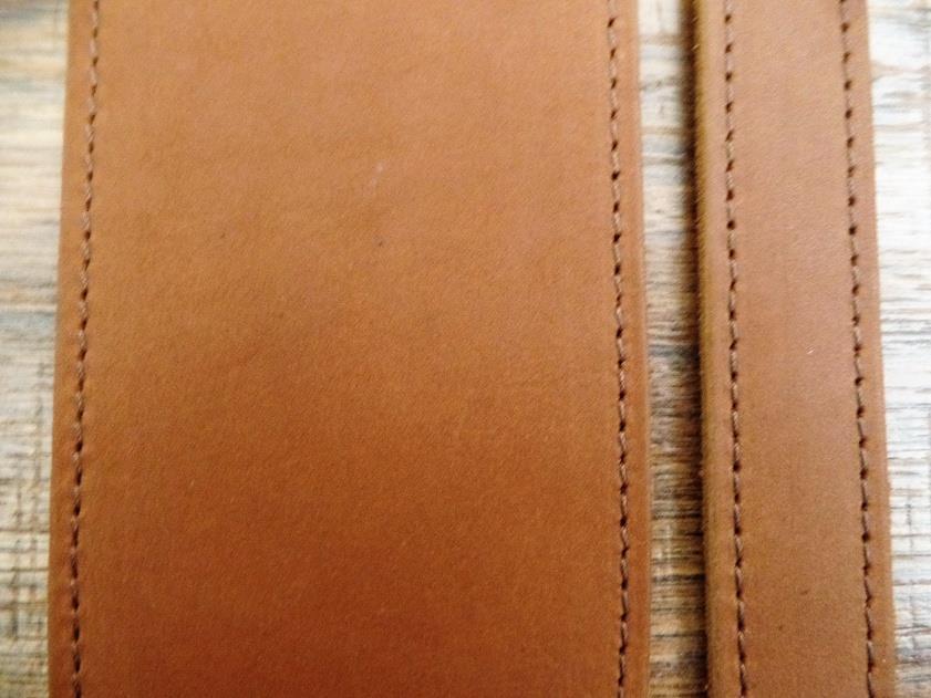 LM Products BB-3 BR 3.5" Ballglove Leather Guitar Strap in Brown