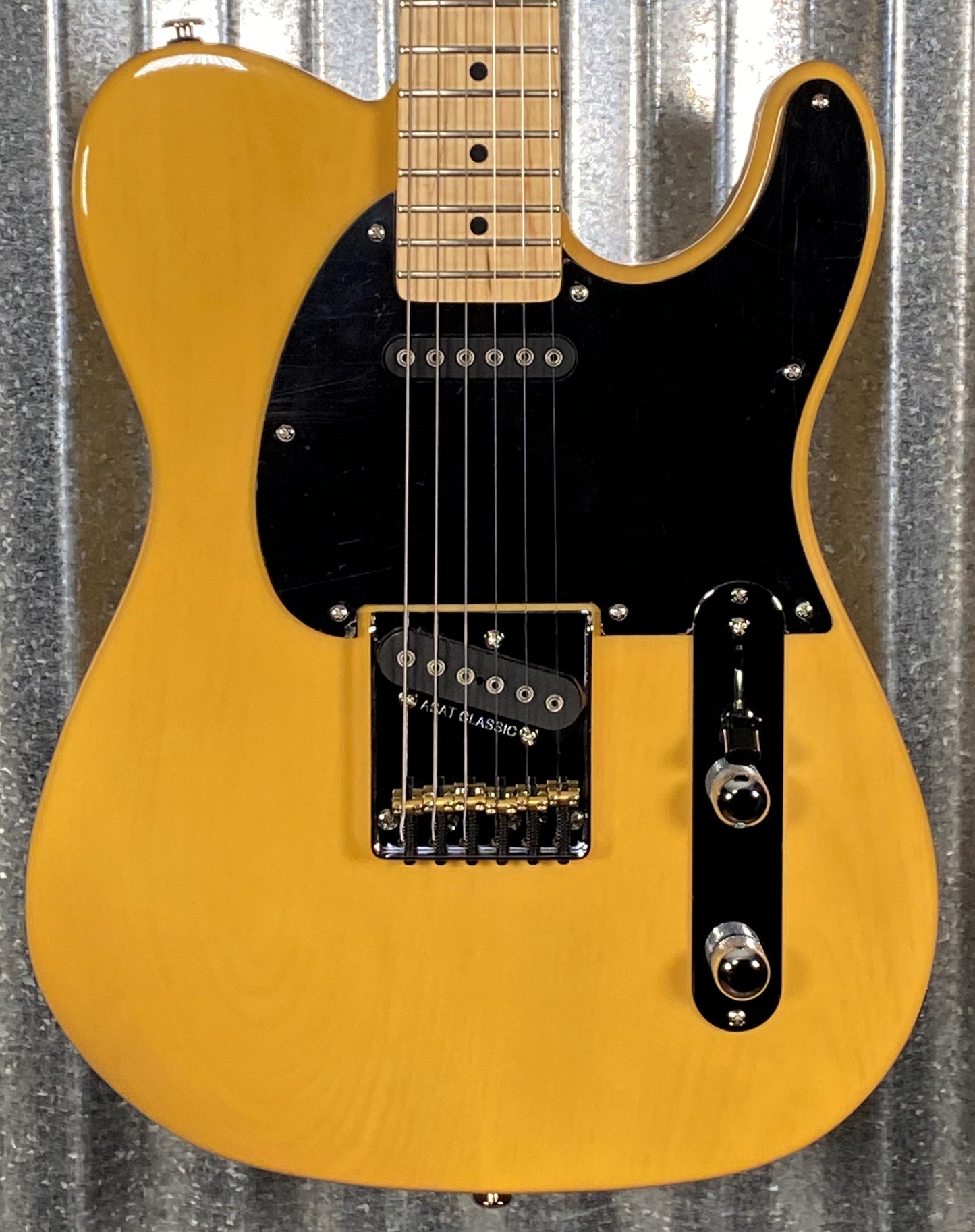 G&L USA ASAT Classic Butterscotch Blonde Pine Maple Satin Neck Guitar & Case #2026