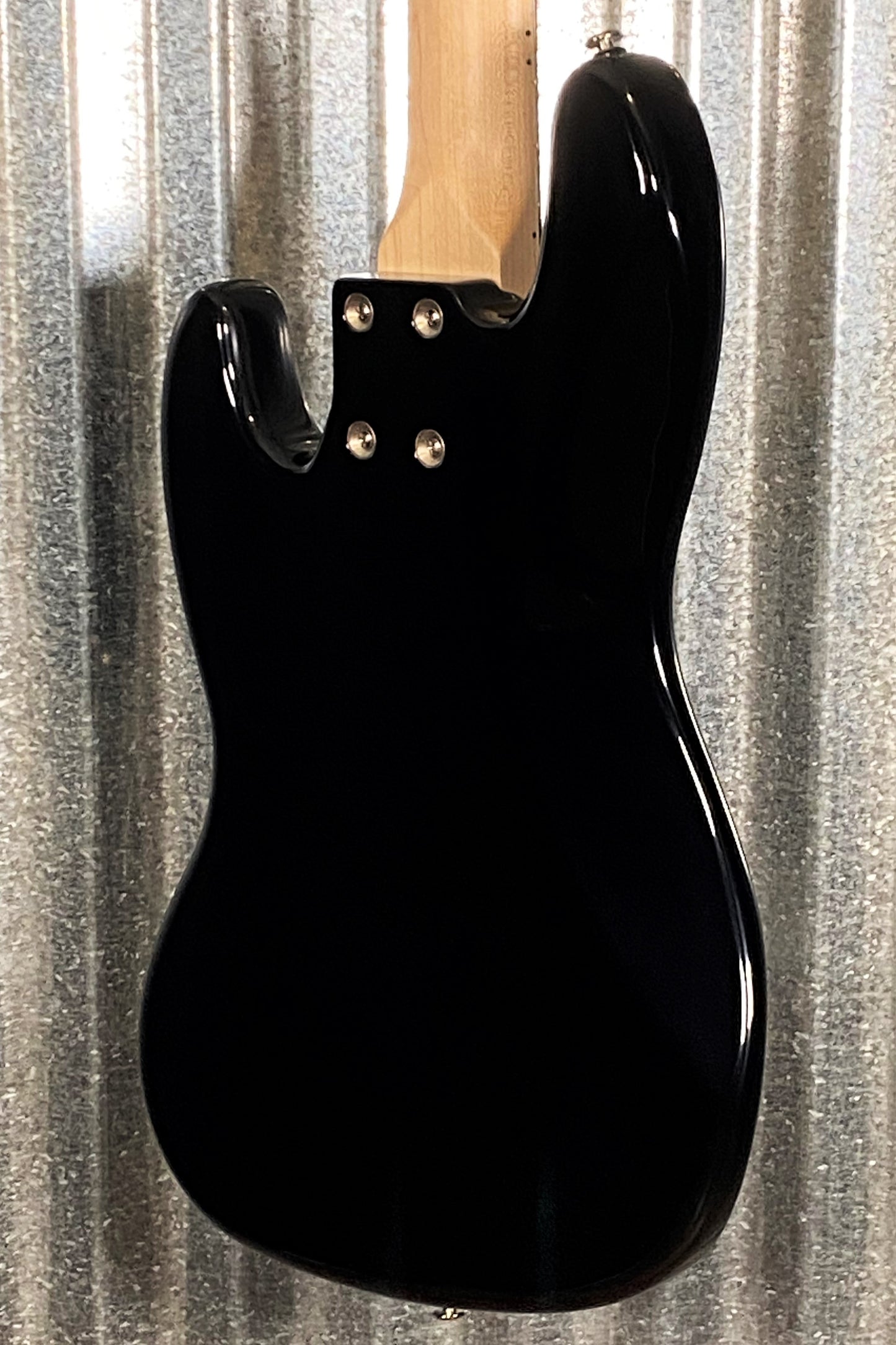 G&L USA JB-5 Jet Black 5 String Jazz Bass Maple Satin Neck & Case #6029