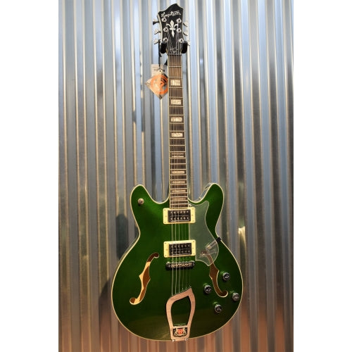 Hagstrom Viking Deluxe Custom VIKDLXCUS Emerald Green Semi Hollow Guitar & Gig Bag