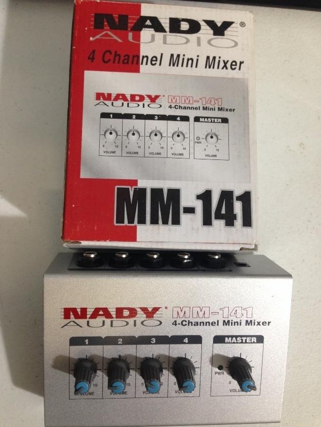 Nady MM-141 4 Channel Pattery Powered Mini Mixer *