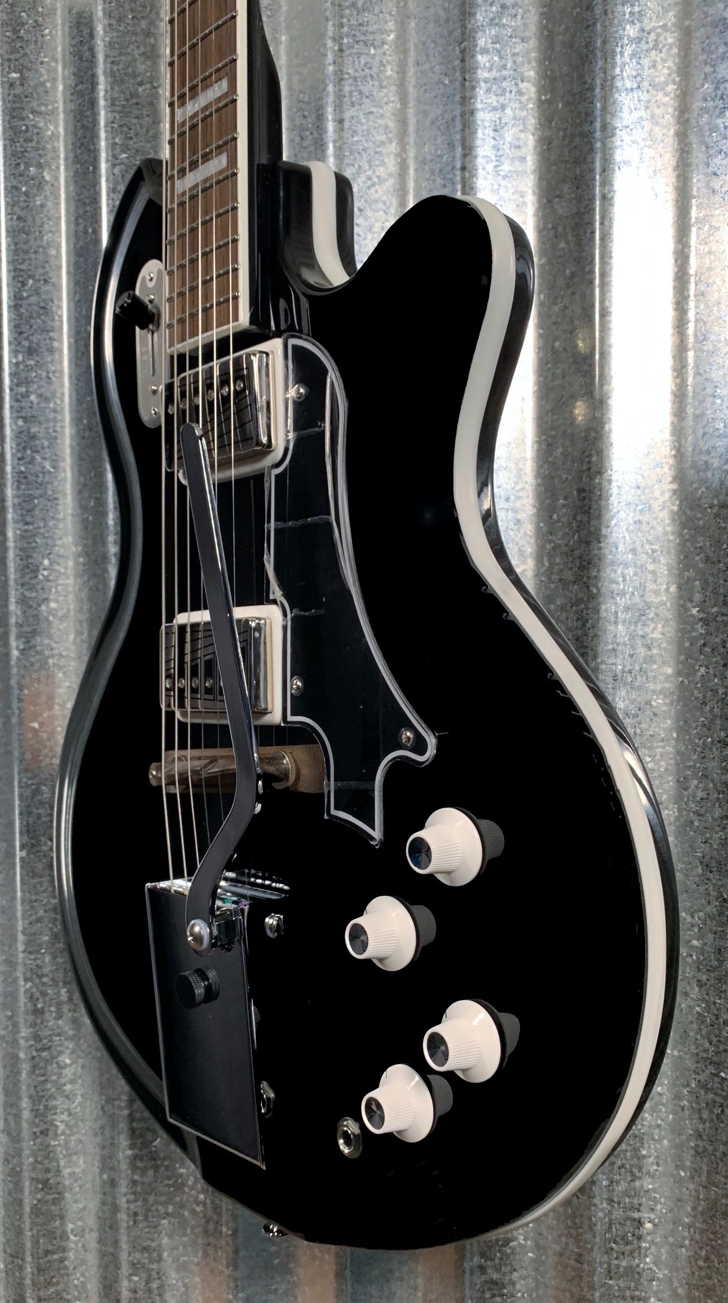 Supro Americana 1582VJB Coronado II Vibrato Jet Black Guitar #0893