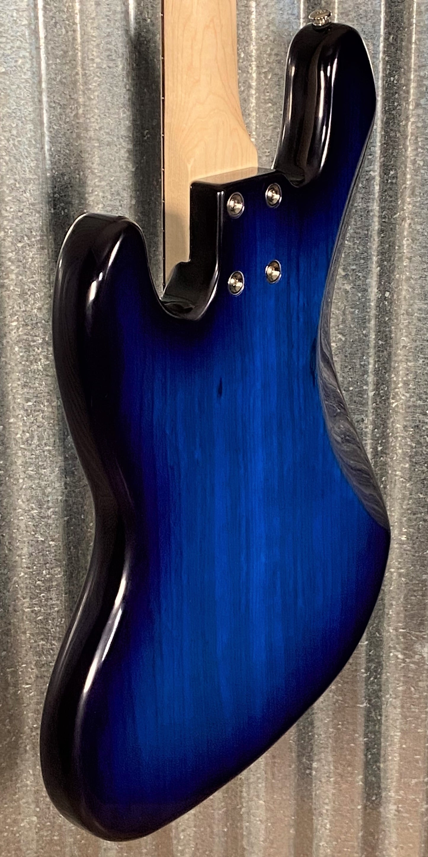 G&L USA JB-5 Blueburst 5 String Jazz Bass Rosewood Satin Neck & Case #2246