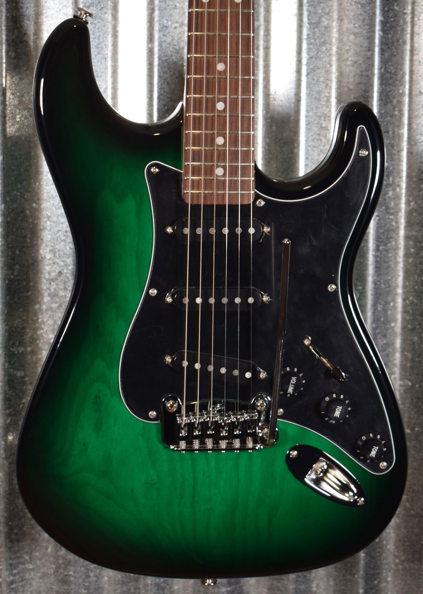 G&L USA Legacy Greenburst Rosewood Satin Neck Guitar & Case #5347
