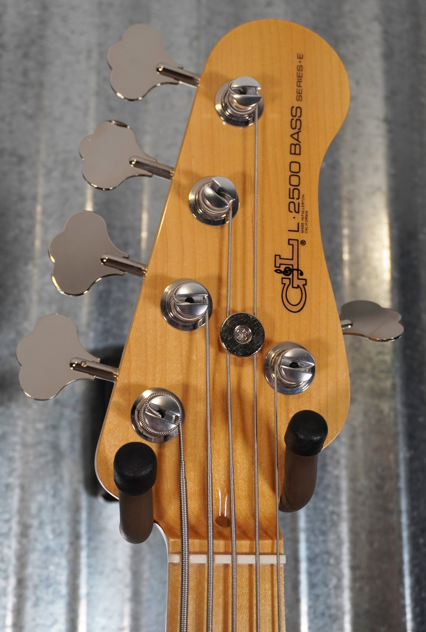 G&L USA CLF L-2500 Turquoise 5 String Bass & Case #9047