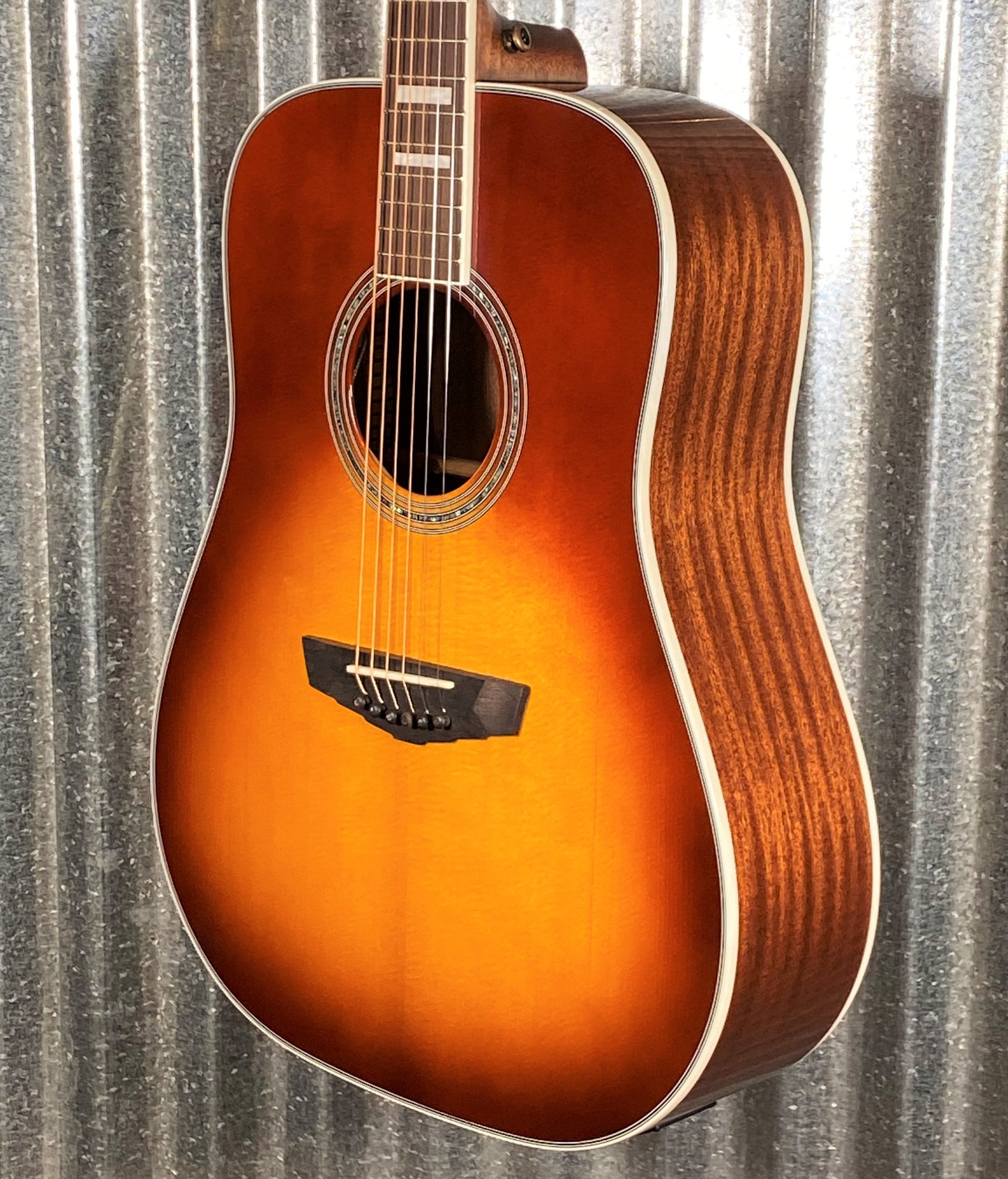 D'Angelico Premier Lexington Dreadnought E Iced Tea Burst Acoustic Electric Guitar #4081