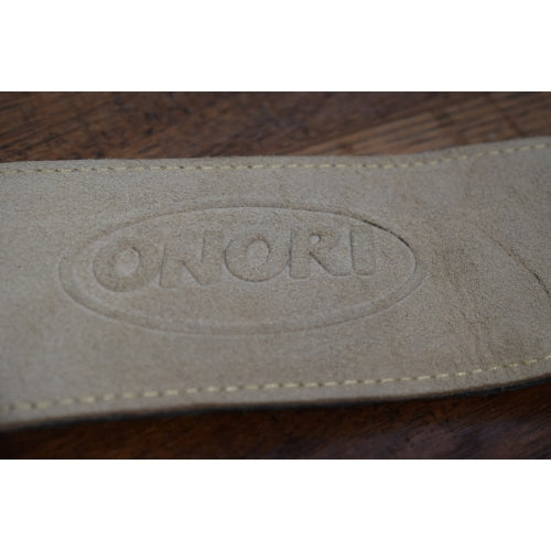 Onori L4 2.5" Black Glove Leather Padded Guitar Strap