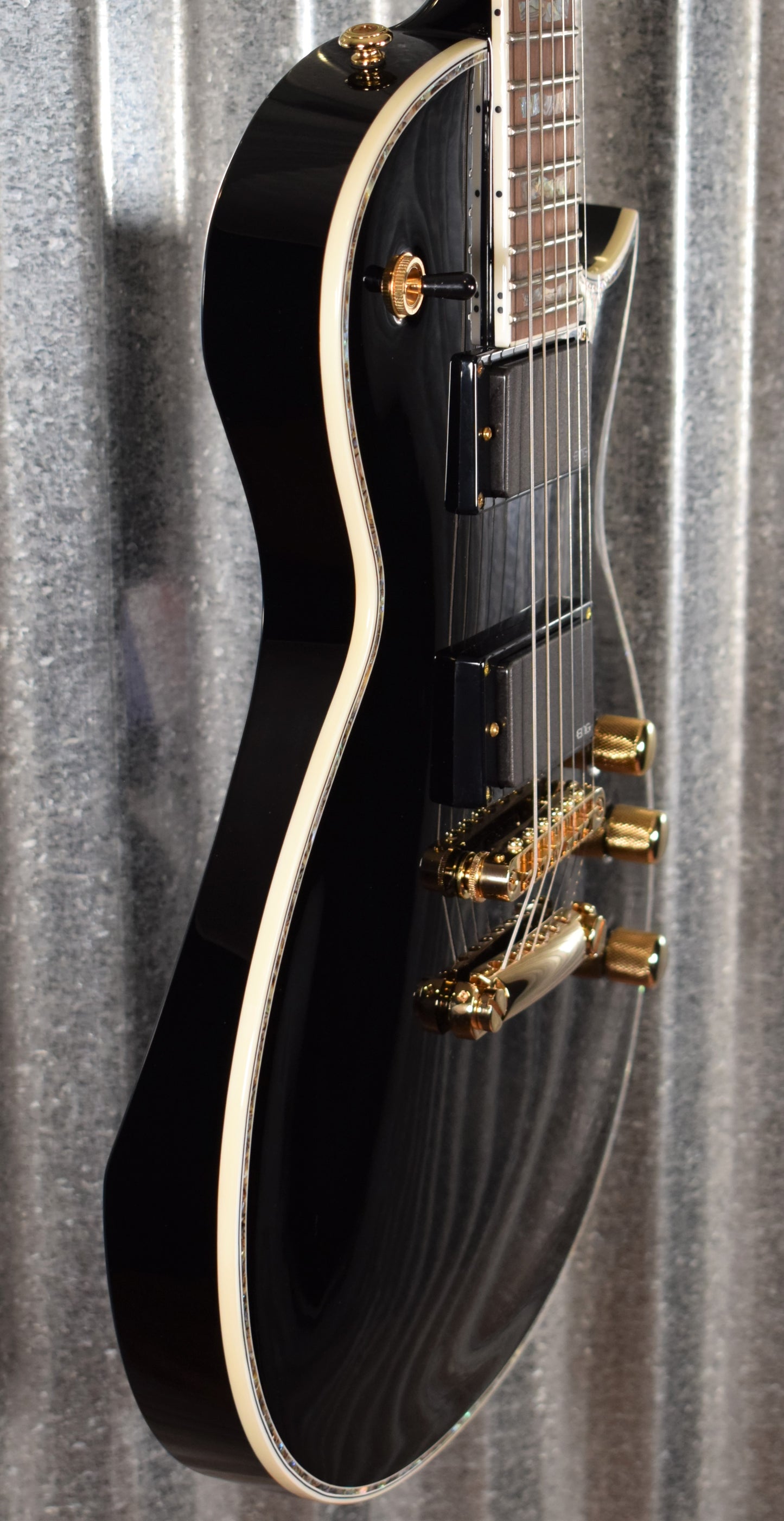 ESP LTD EC-1000 Gloss Black EMG Pickups Guitar LEC1000BLK #2170 Demo