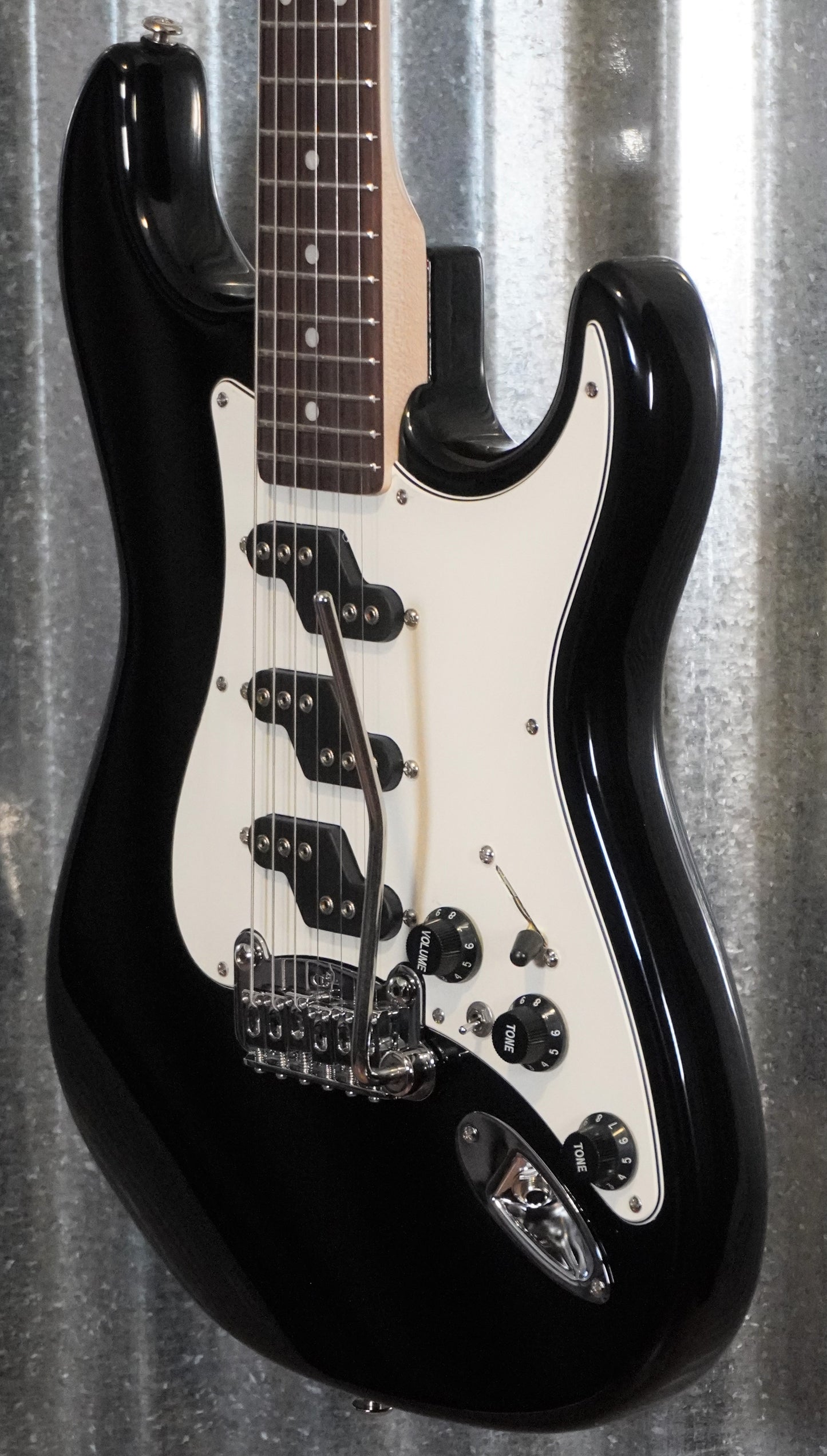 G&L USA Comanche Jet Black Rosewood Satin Neck Guitar & Case #6187