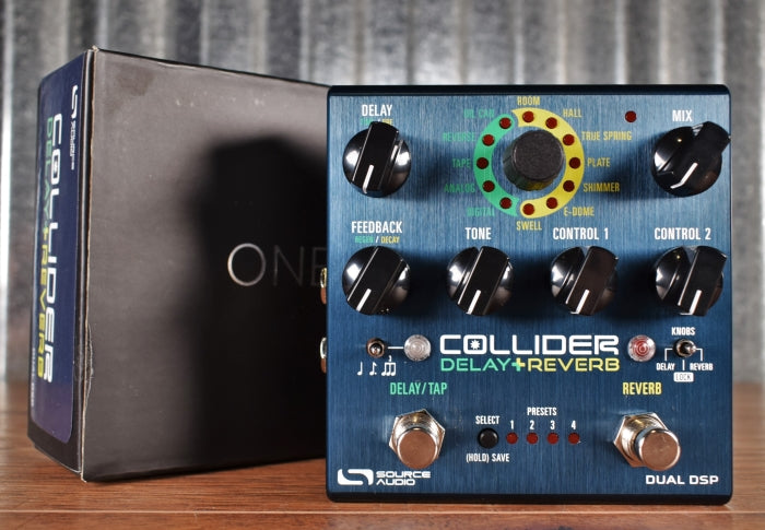 Source Audio SA263 One Series Collider Delay & Reverb Guitar Effects Pedal