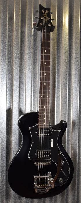 PRS Paul Reed Smith S2 Starla Single Cut Bigsby Vibrato Black Guitar & Bag #7271