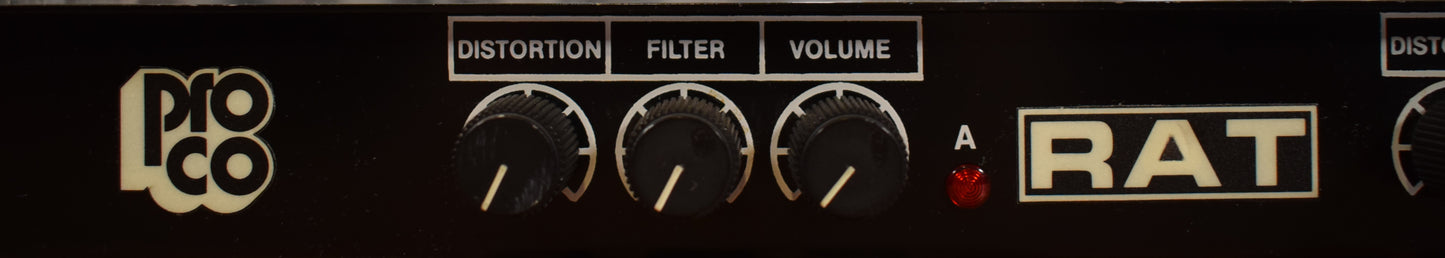 ProCo RAT R2DU Two Channel Distortion Rack Unit & Footswitch Used