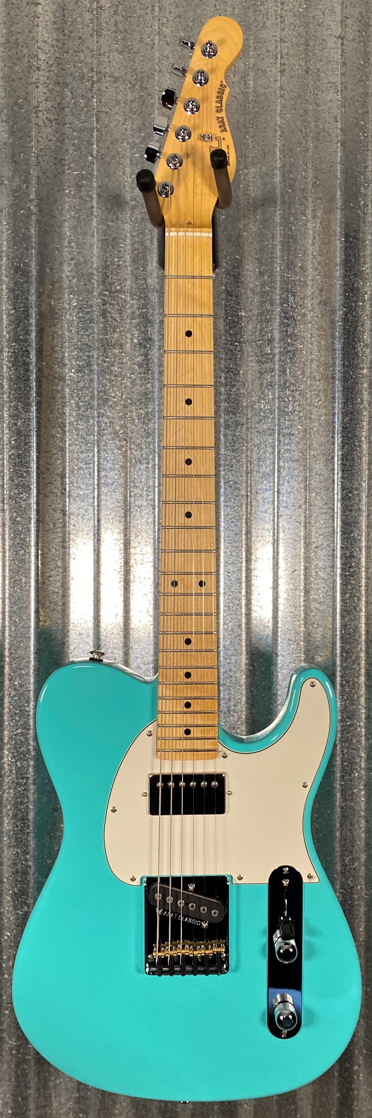G&L USA ASAT Classic Bluesboy Turquoise Maple Satin Neck Guitar & Case #2083