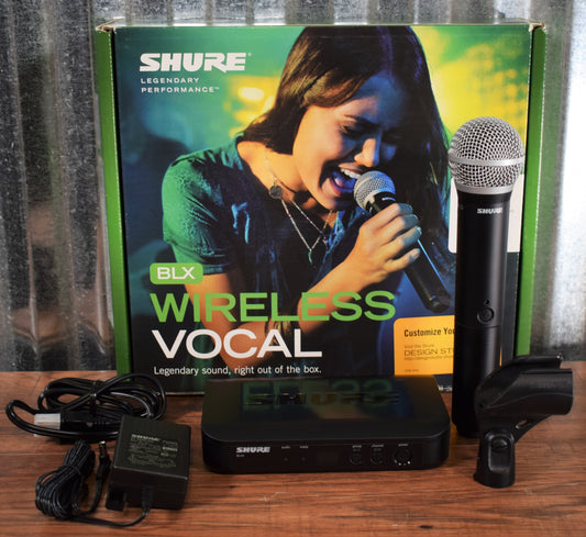 Shure BLX24-PG58-J10 Wireless Vocal System with PG58 Microphone Demo
