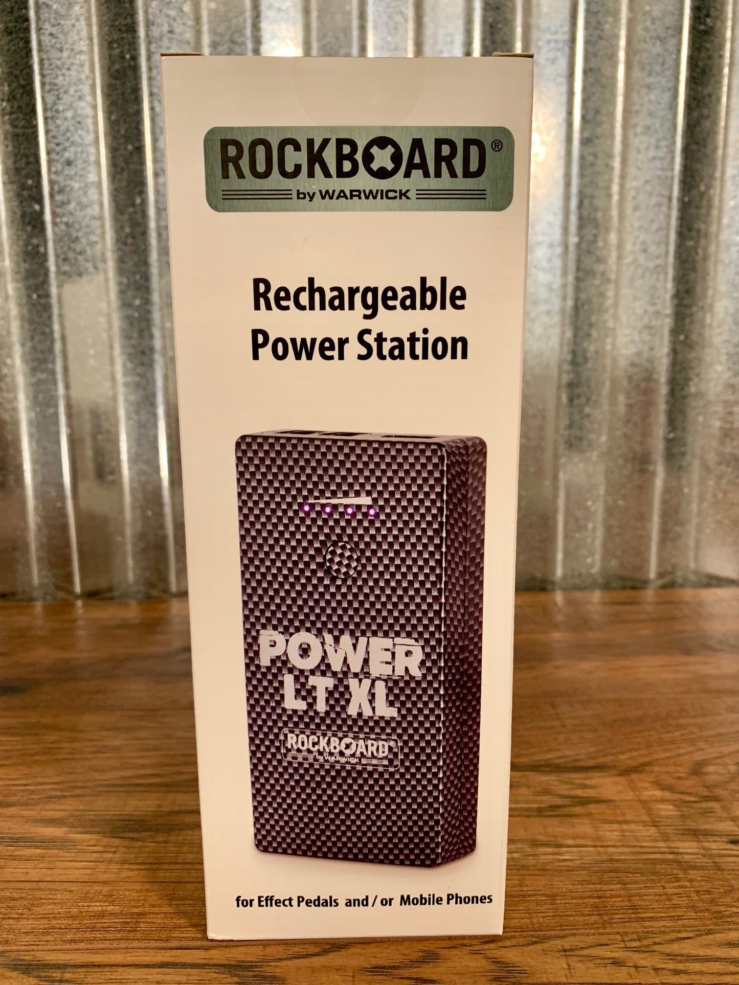 Warwick Rockboard Power LT XL 9v Rechargeable Guitar Effect Pedalboard Power Supply Carbon