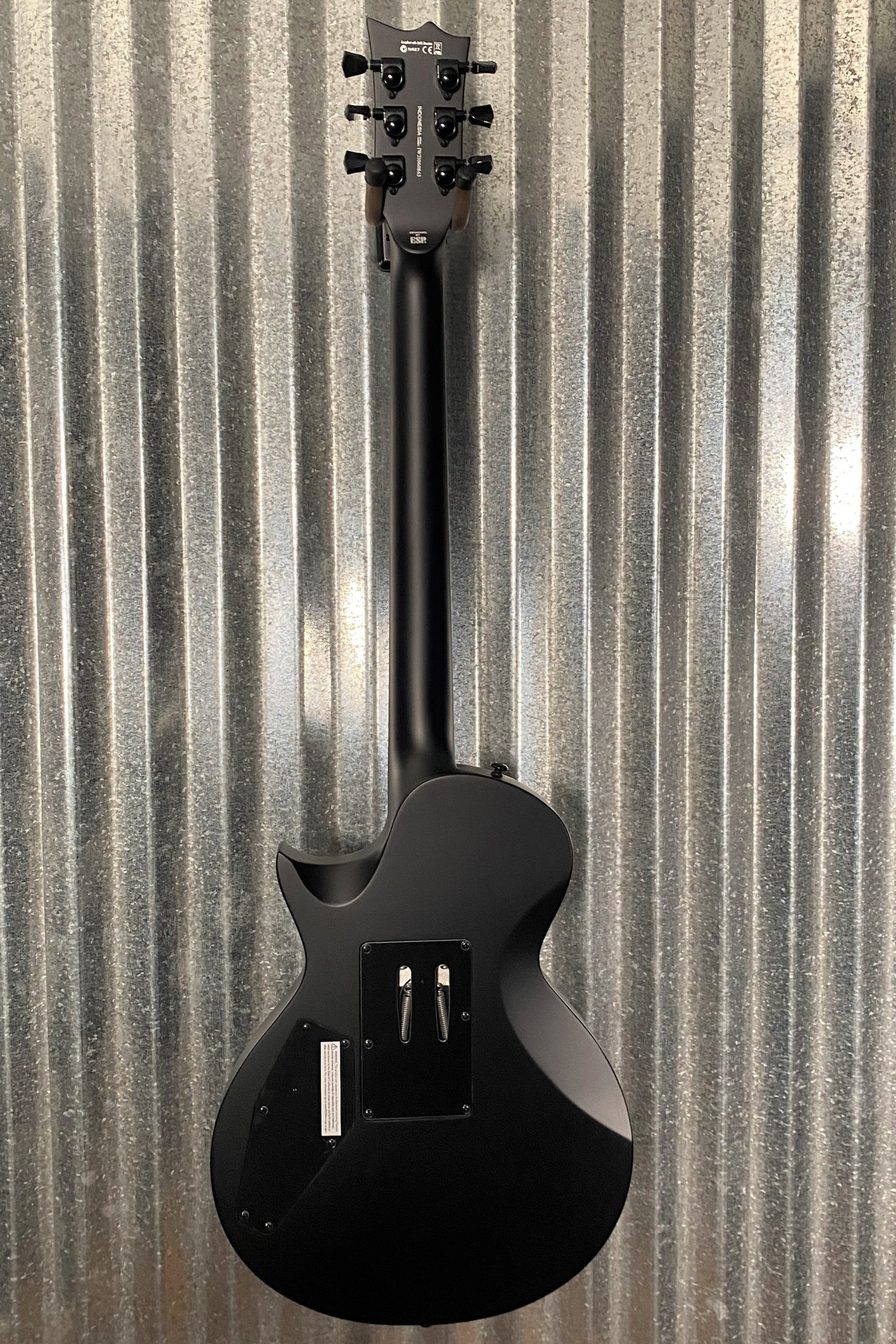 ESP LTD EC Black Metal Eclipse Seymour Duncan Black Satin Guitar LECBKMBLKS #0863 Used