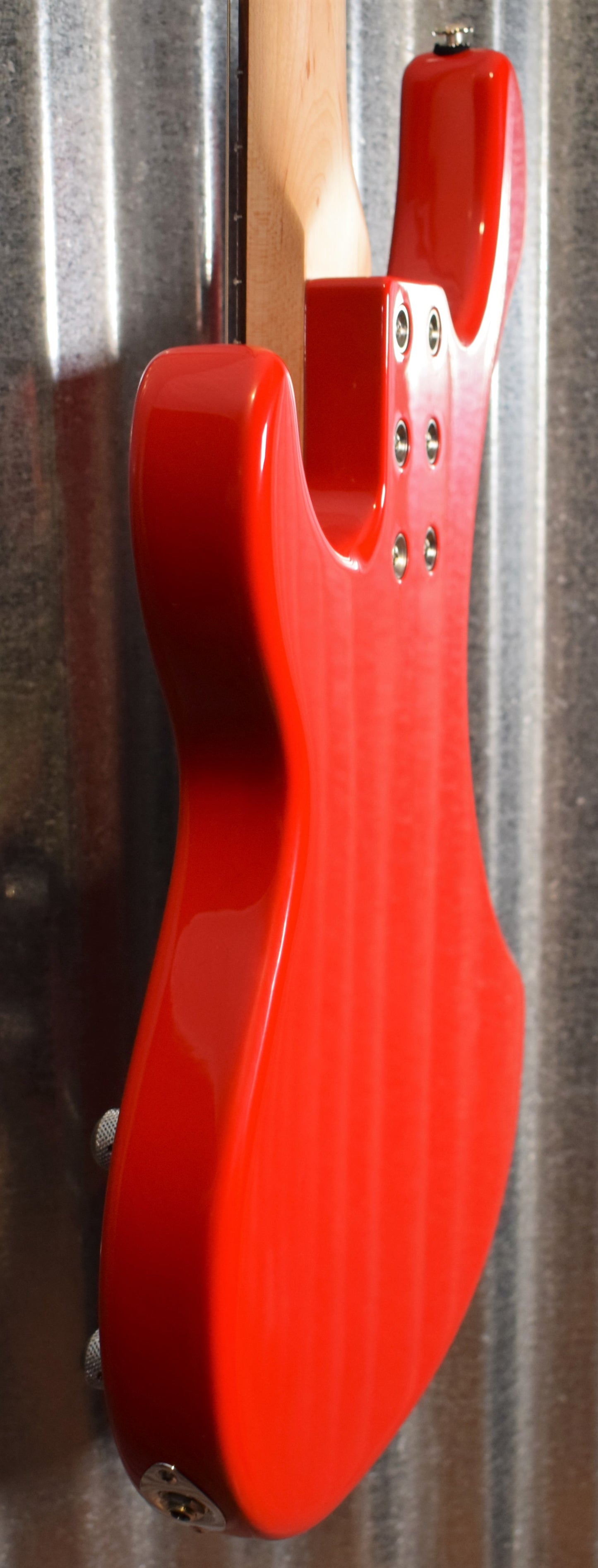 G&L USA Kiloton 5 String Bass Rally Red & Case #4168