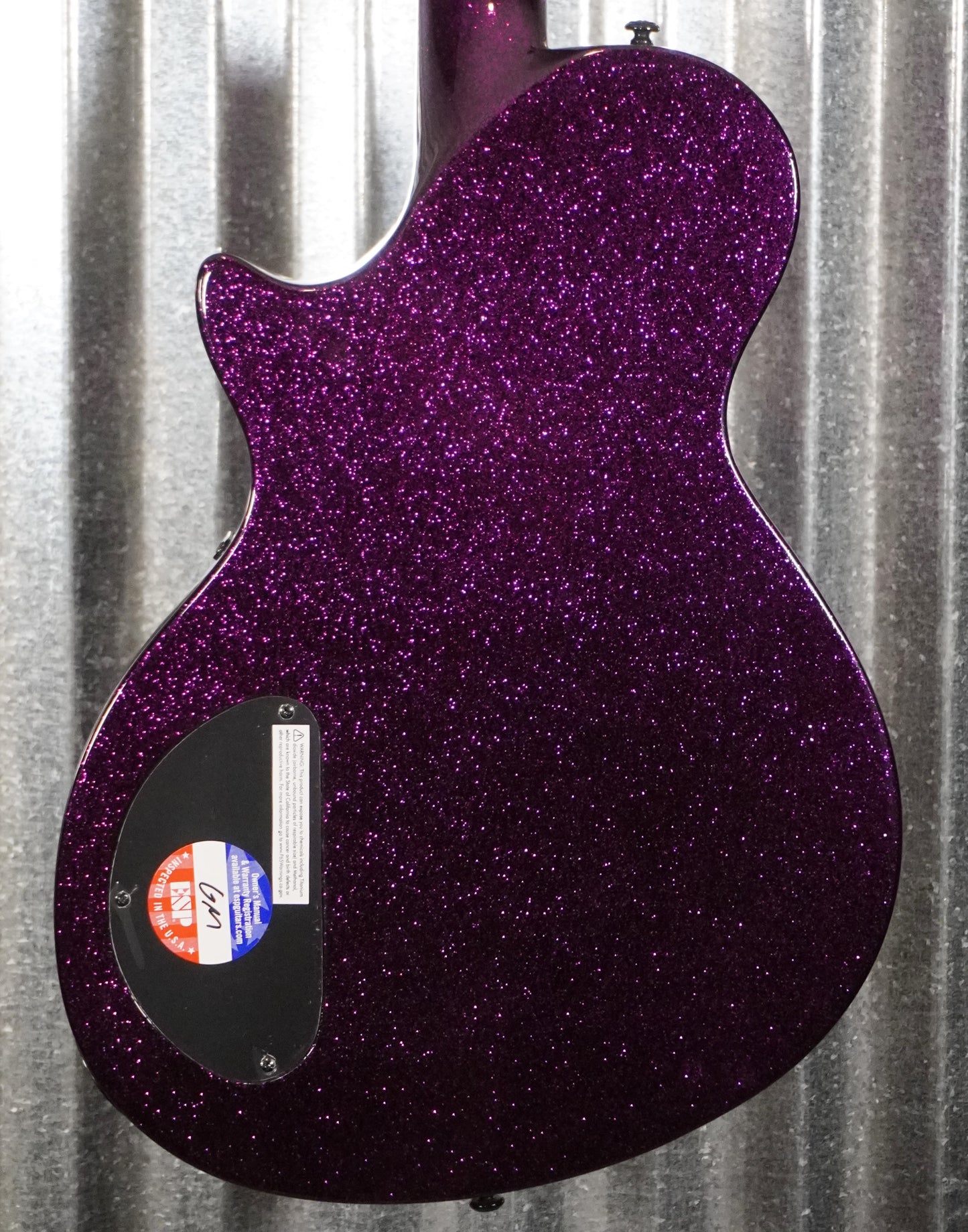 ESP LTD PS-1000 Purple Sparkle Semi Hollow Guitar & Bag XPS1000PSP #1646