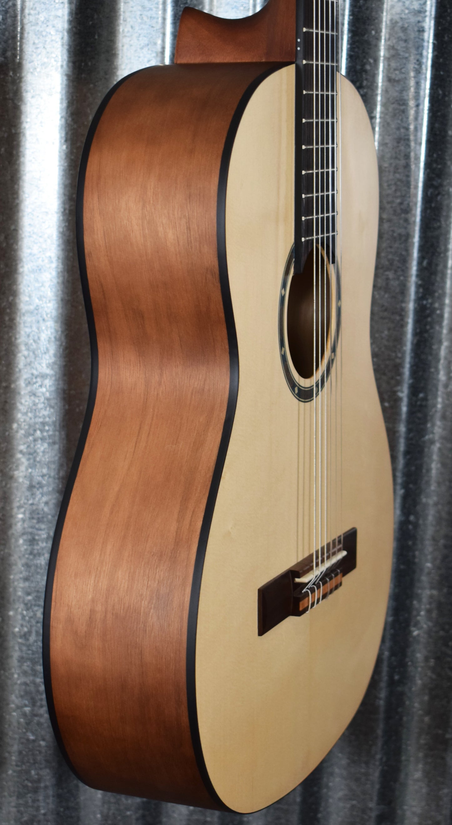 Ortega R55 Solid Top Nylon String Acoustic Guitar Natural #0136