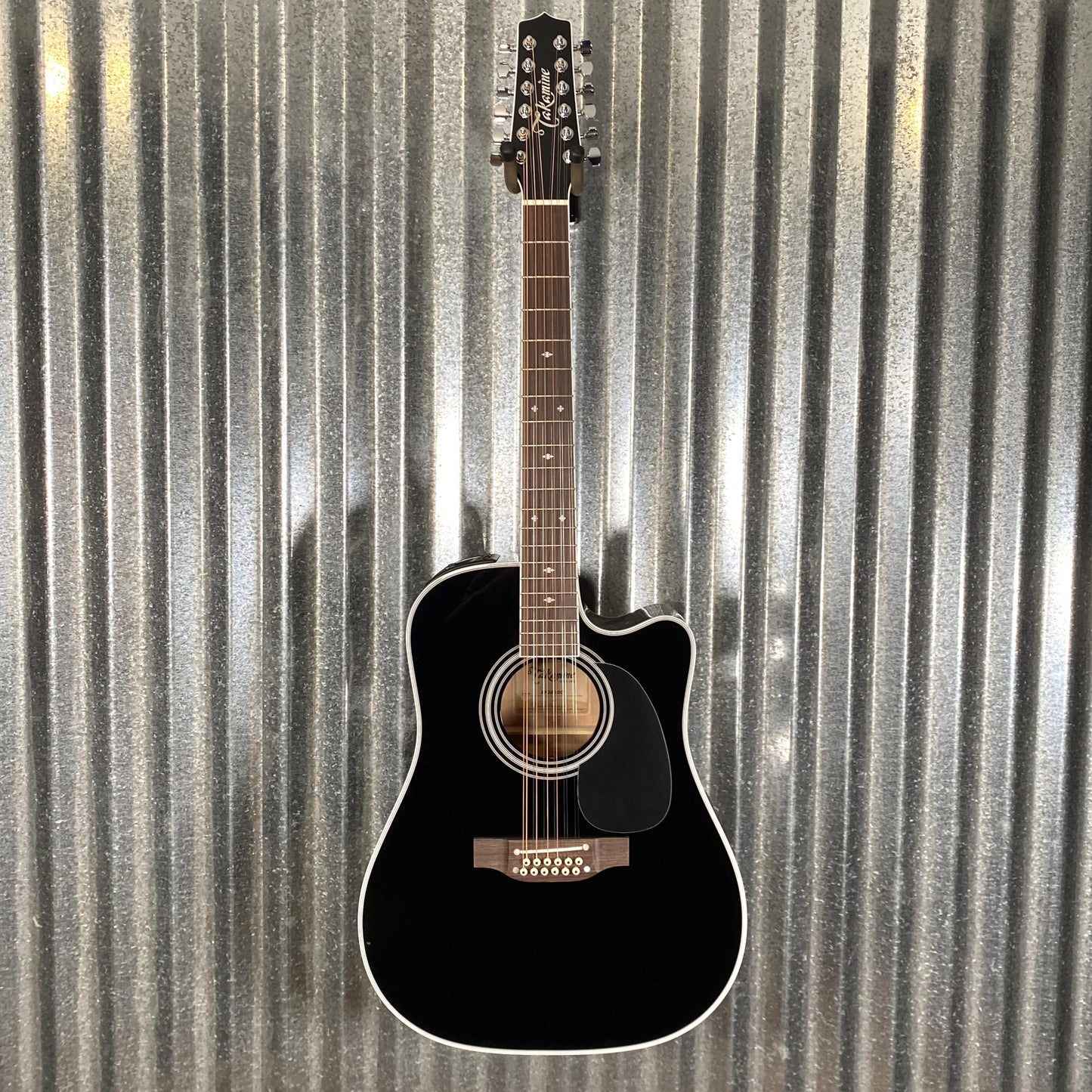 Takamine EF381SC12 Cutaway 12 String Acoustic Electric Guitar Black & Case Japan #0951