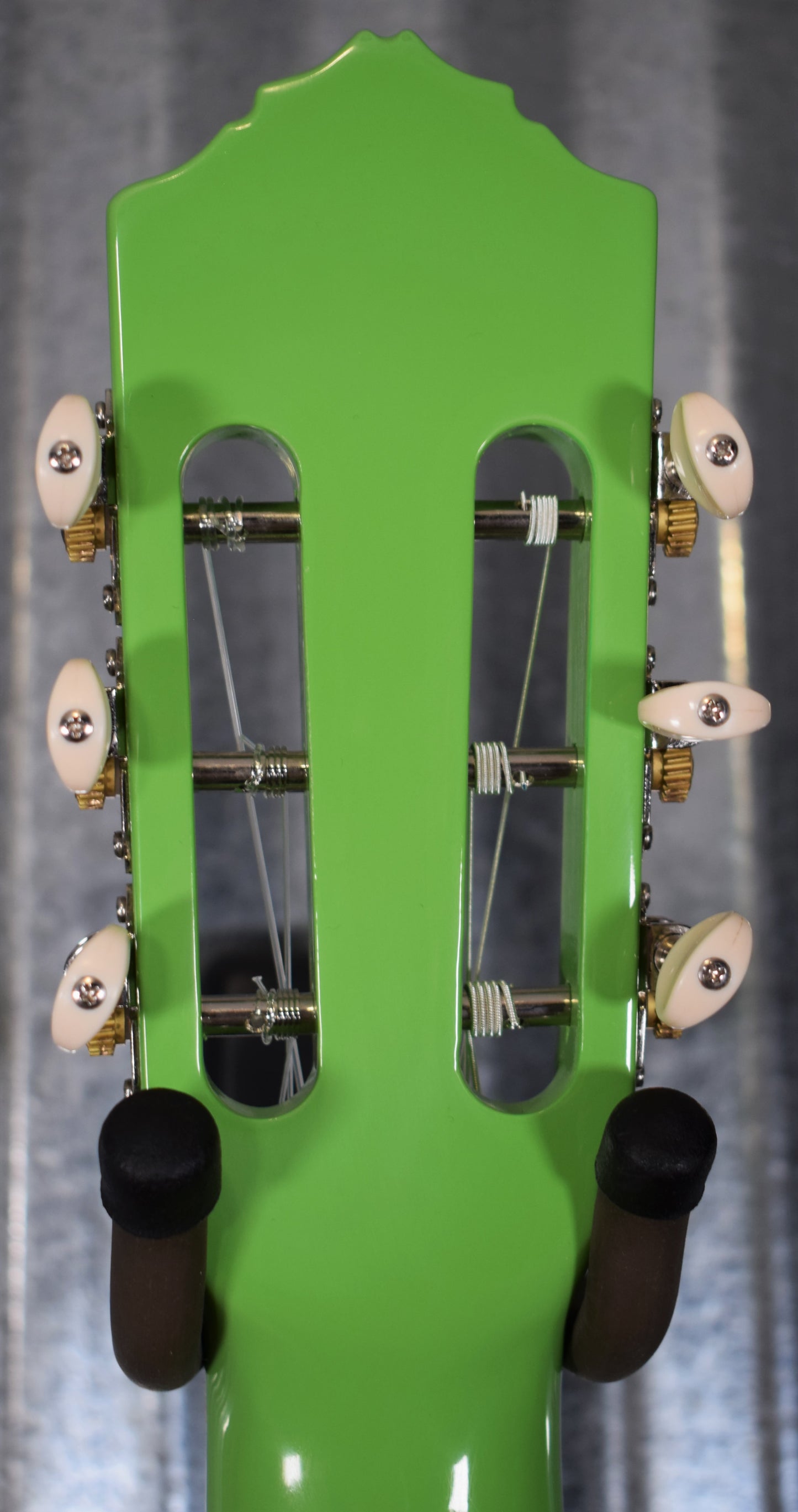 Ortega RGA-GAP Gaucho Nylon String Parlor Guitar Green Apple Guitar & Bag #0011